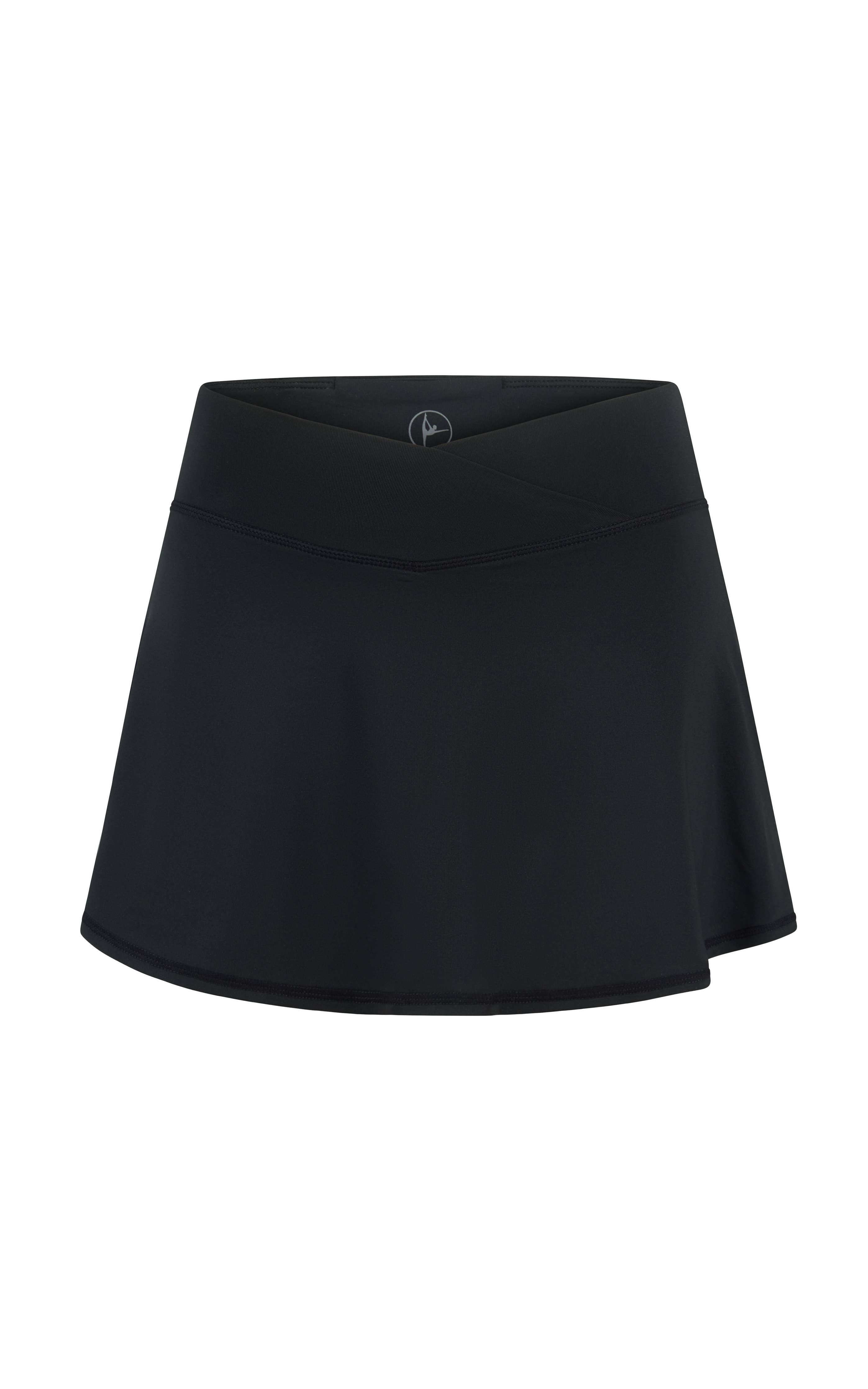 Girls Jersey Crossover Waistband Active Tennis Skort