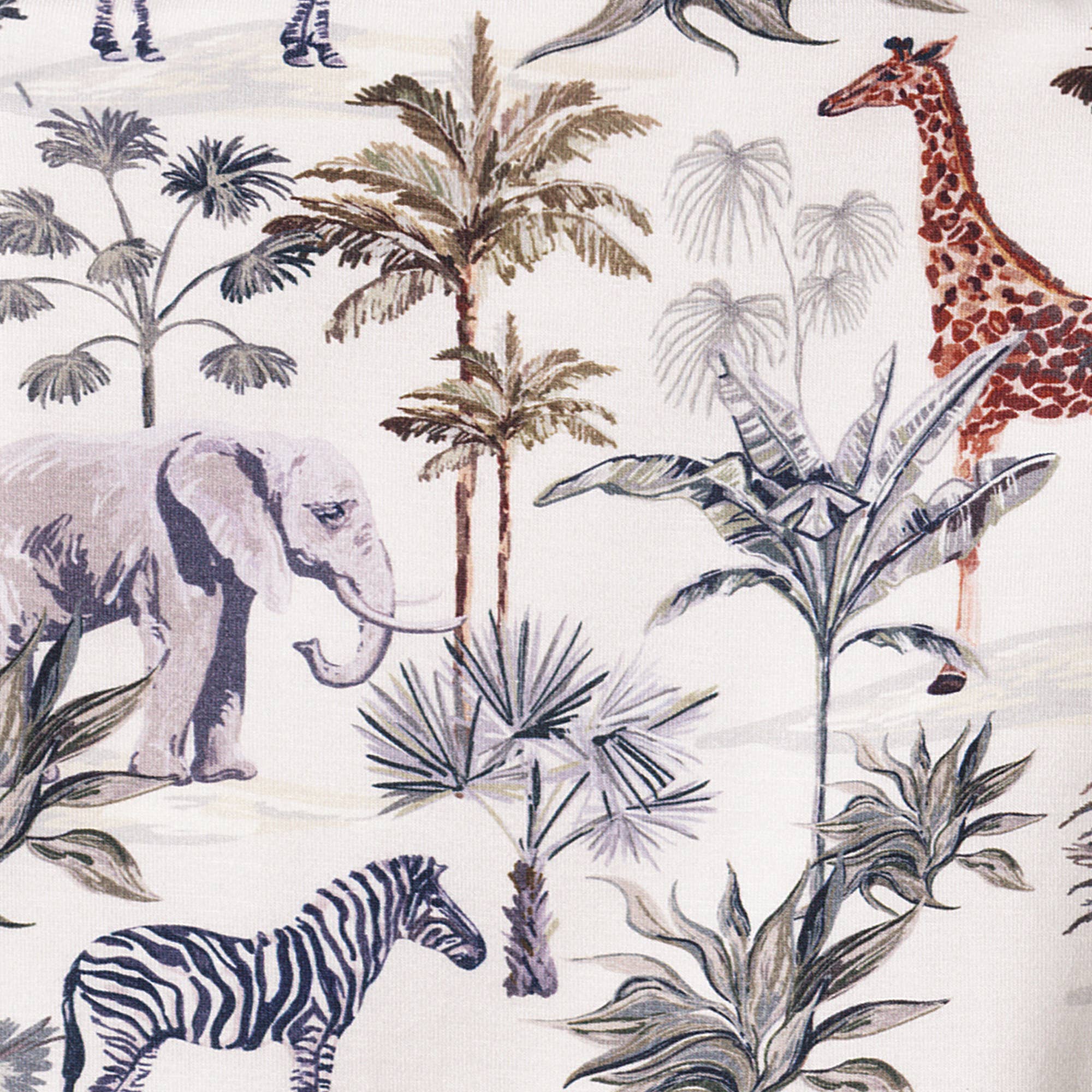 Jungle Safari Baby Boy Bamboo-Cotton Top & Shorts Set