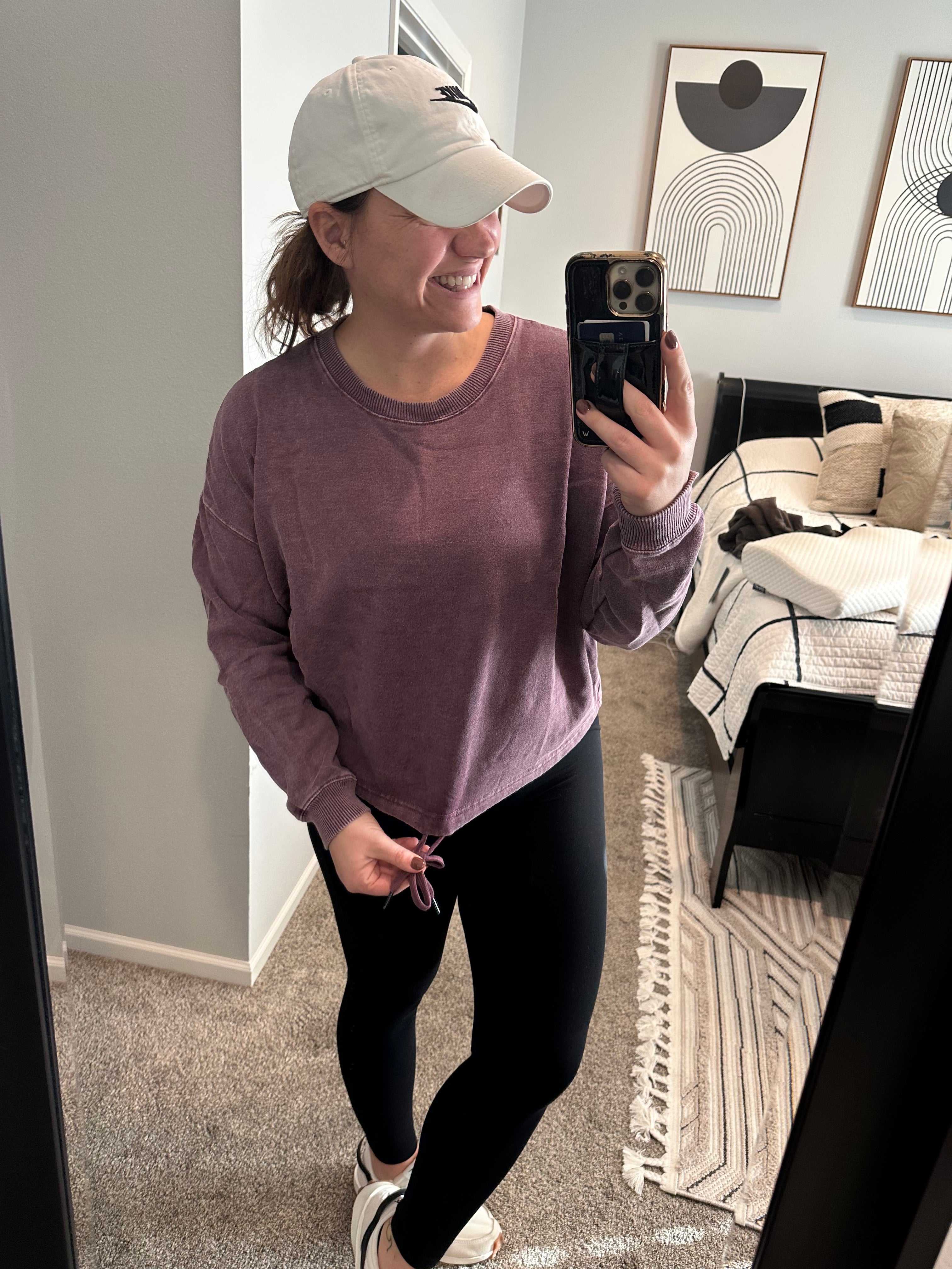 Women's Lux Fleece Stone Wash Crew Neck Sweatshirt