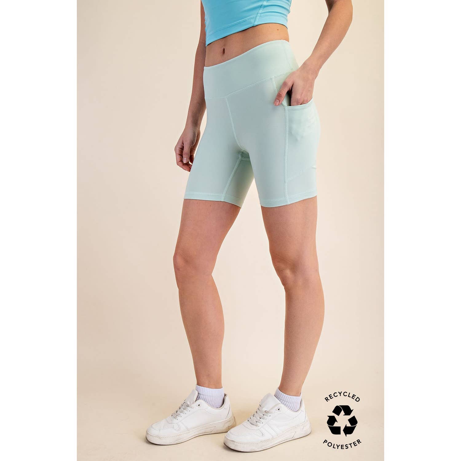 6 INCH BIKER SHORTS WITH SIDE POCKETS