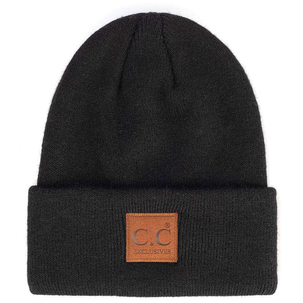 Heather Knit Classic Beanie Hat