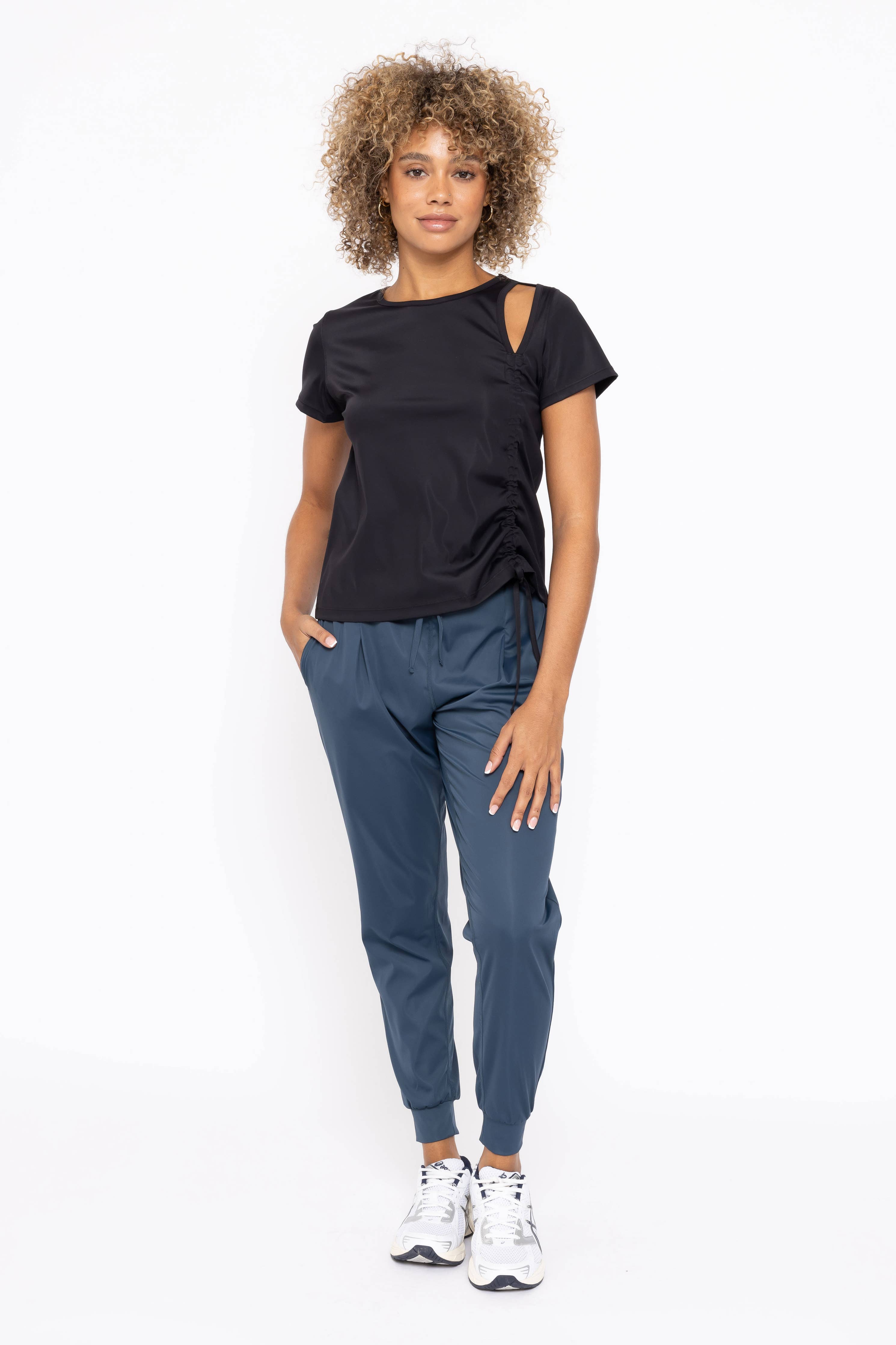 Side Ruching Active Tee