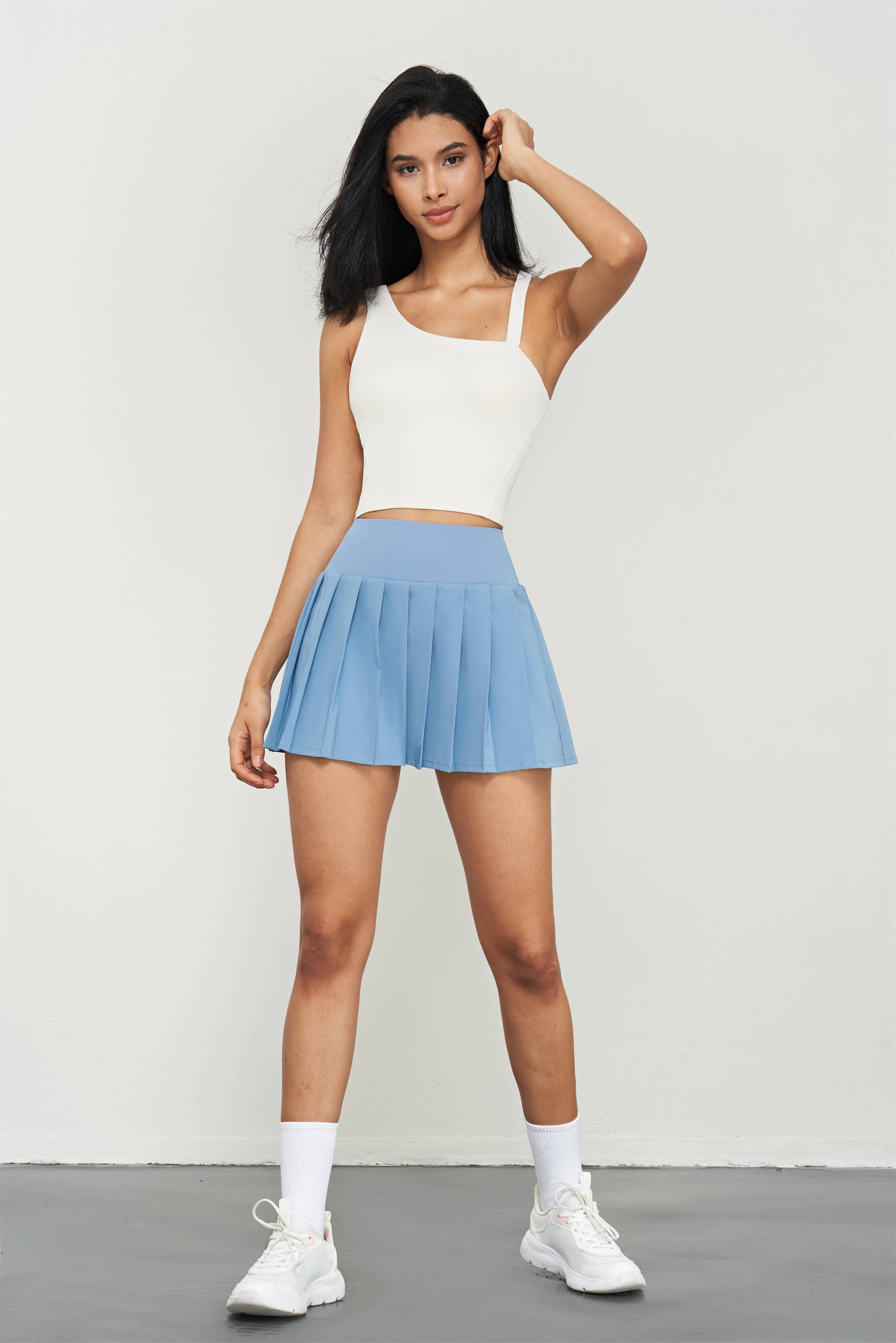 Kalina Longlined One Shoulder Strap Back Sports Bra