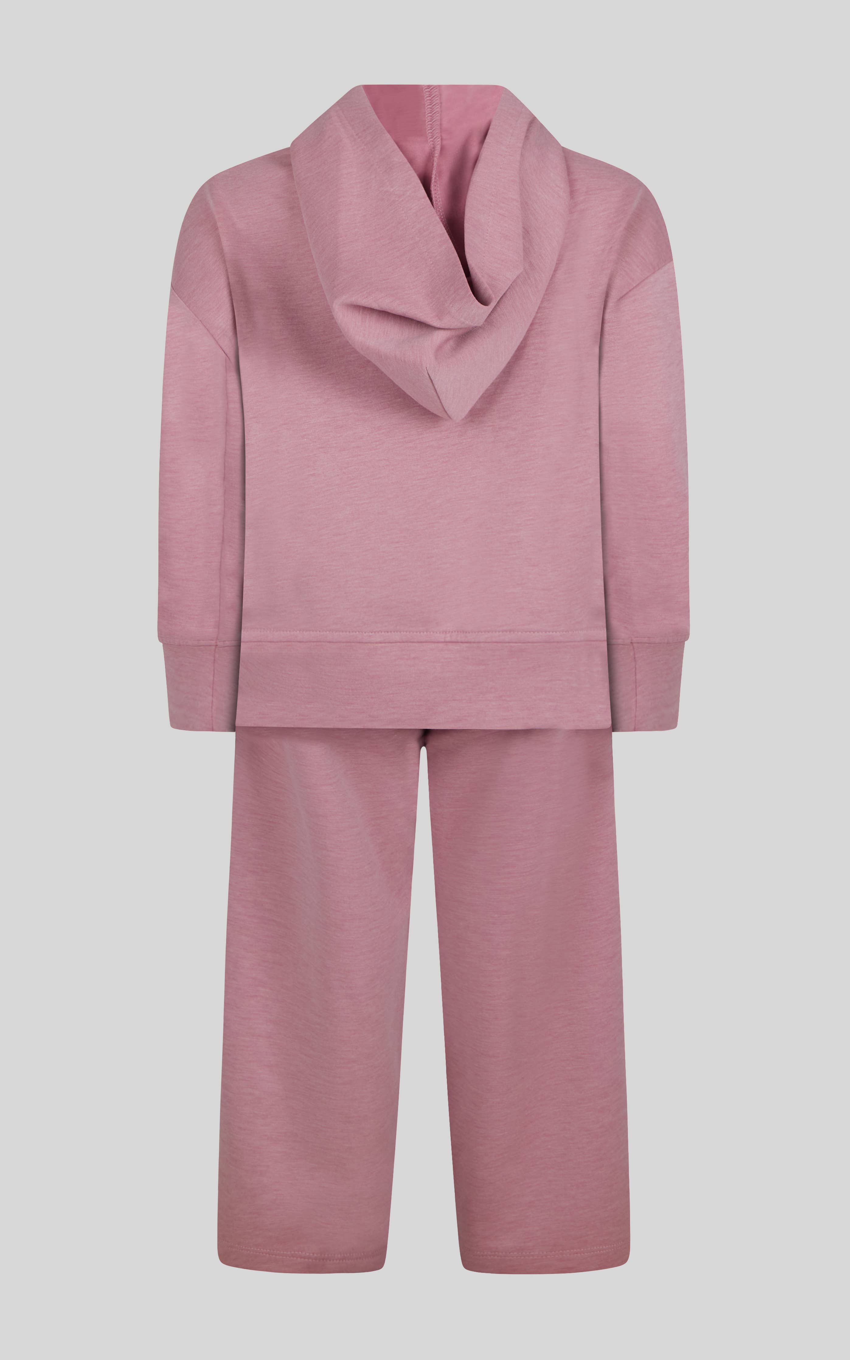 Little Girls Half Zip Hoodie, Wide Leg Pant, Fanny Bag Set