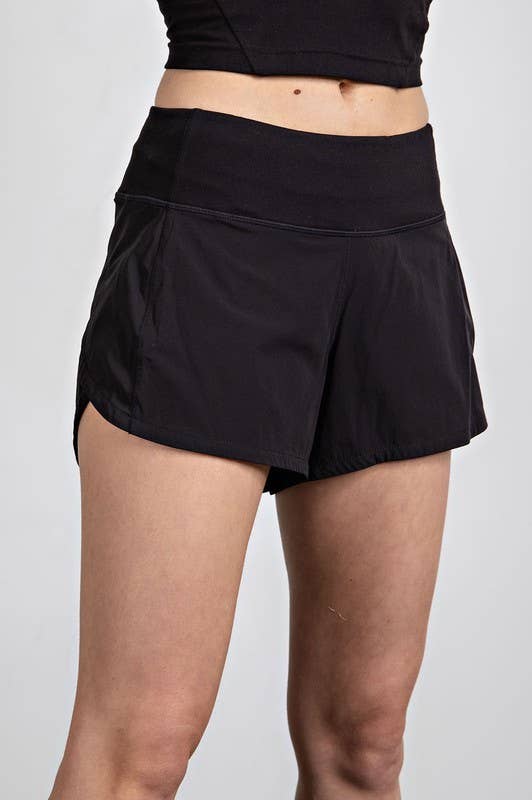 2 IN 1 STRETCH WOVEN ACTIVE SHORTS