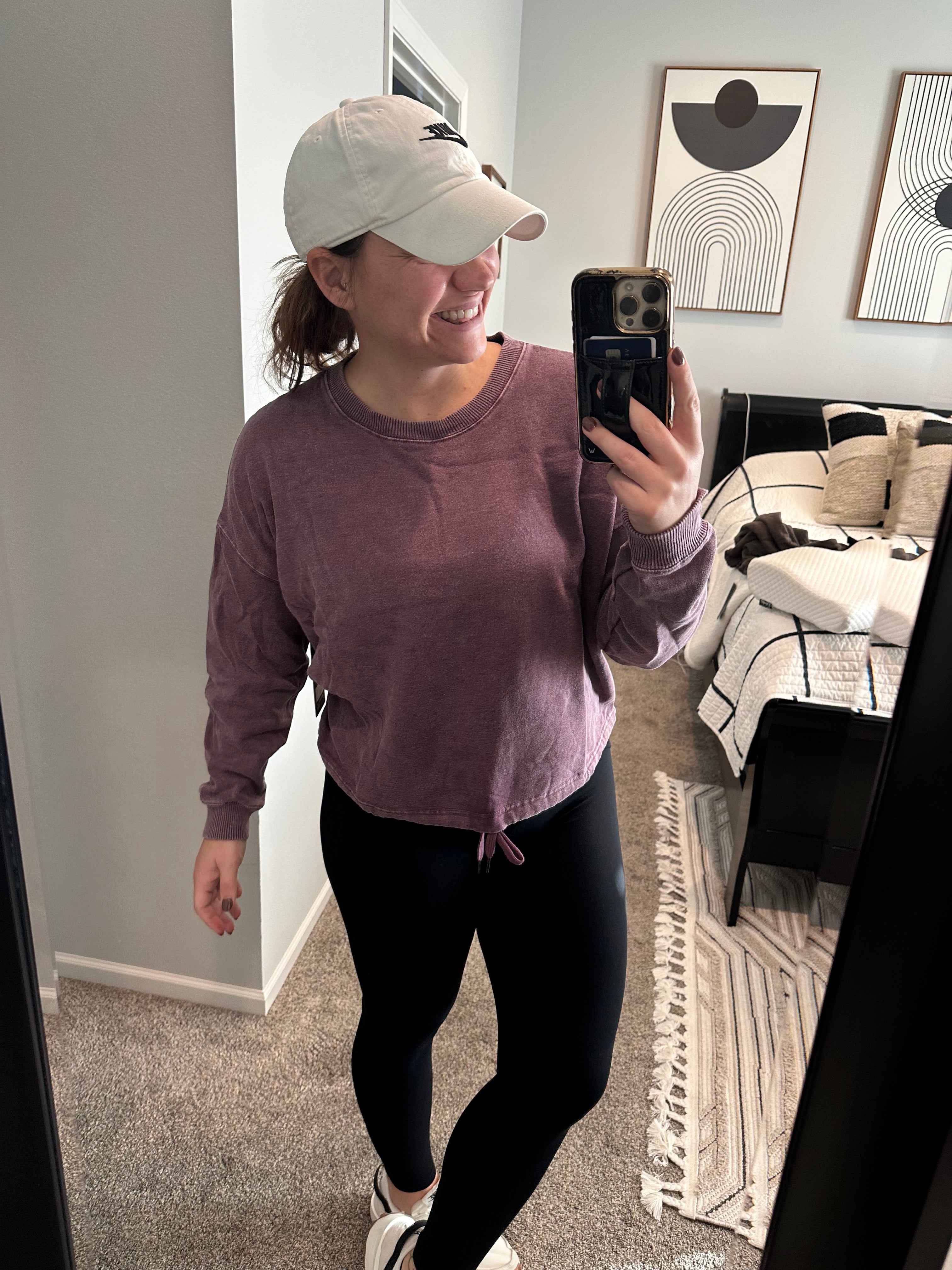 Women's Lux Fleece Stone Wash Crew Neck Sweatshirt