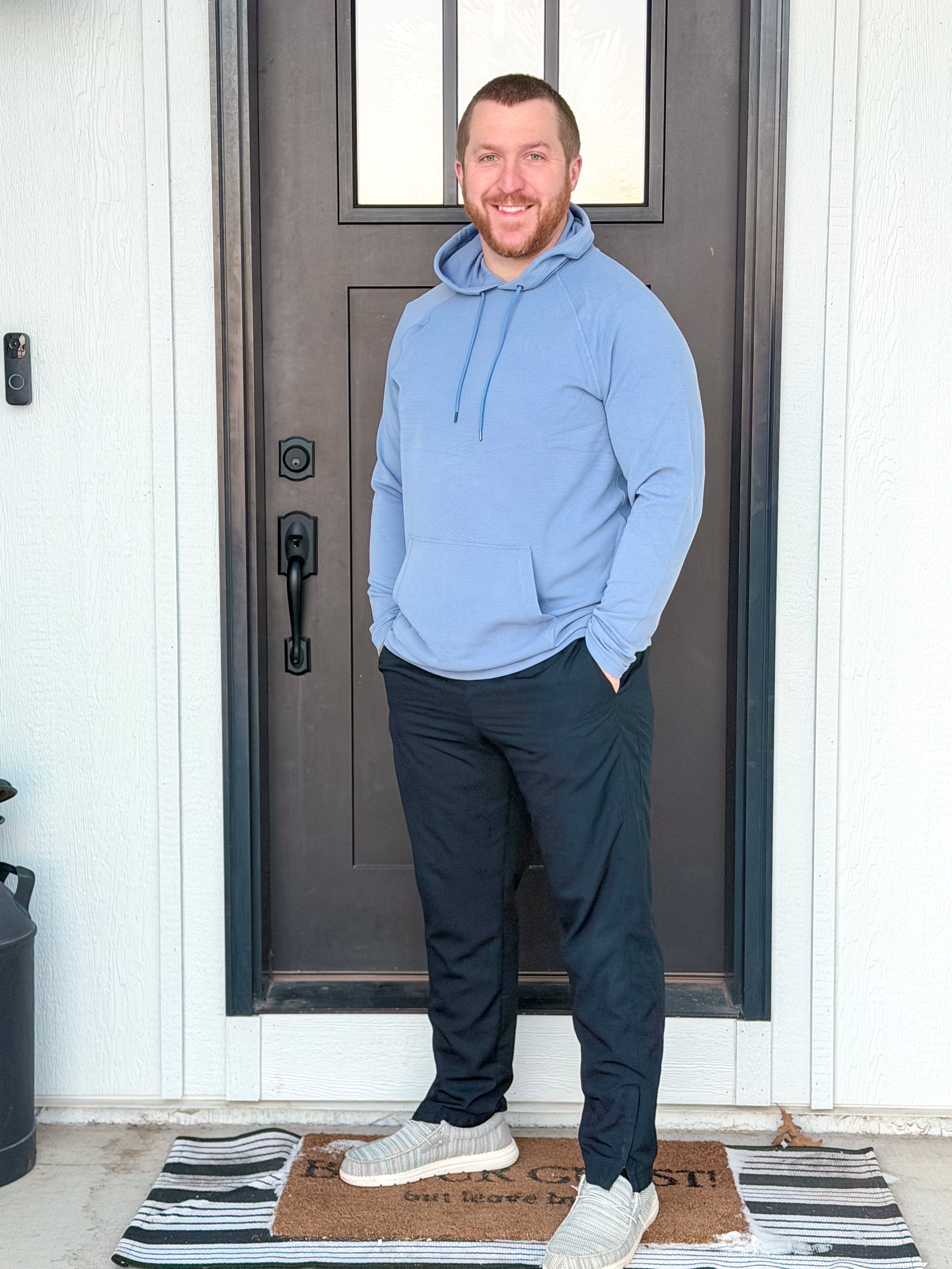 Men's Supreme Waffle Long Sleeve Hoodie