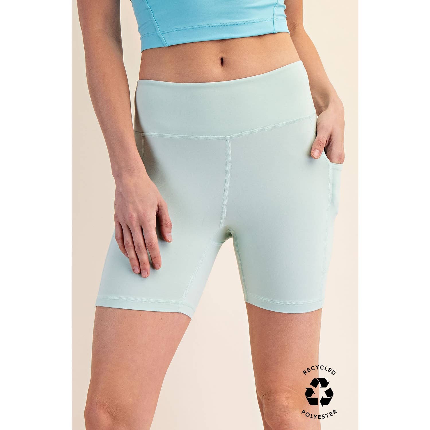 6 INCH BIKER SHORTS WITH SIDE POCKETS