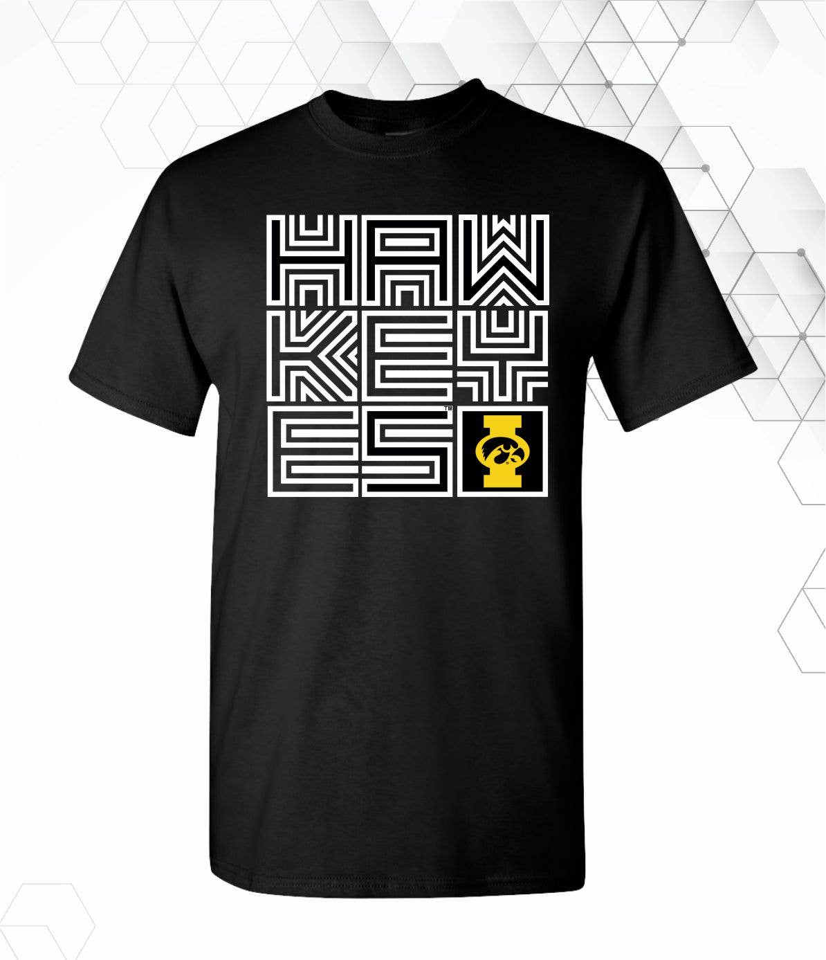 Iowa Hawkeyes Geometric Design