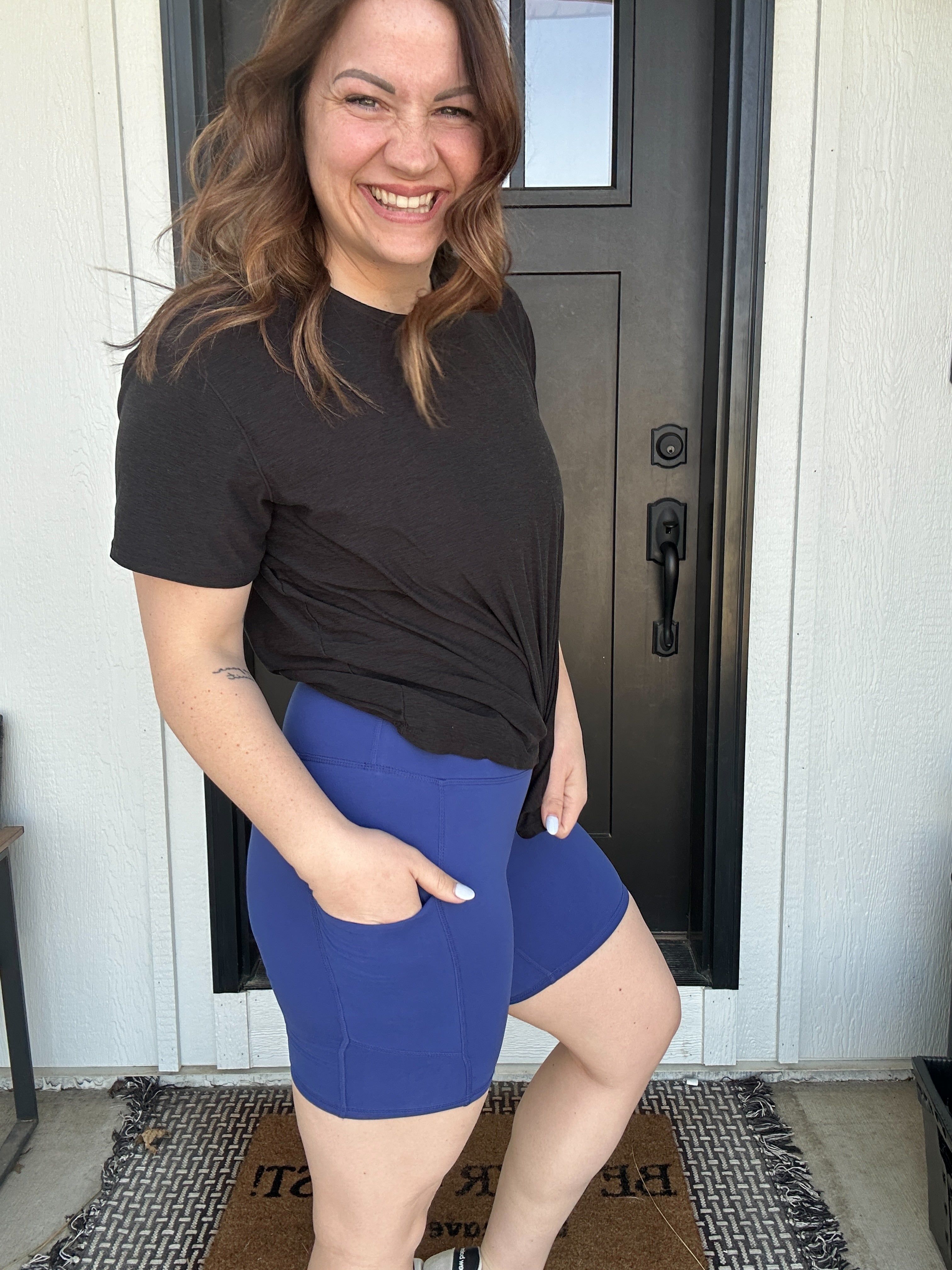 6 INCH BIKER SHORTS WITH SIDE POCKETS