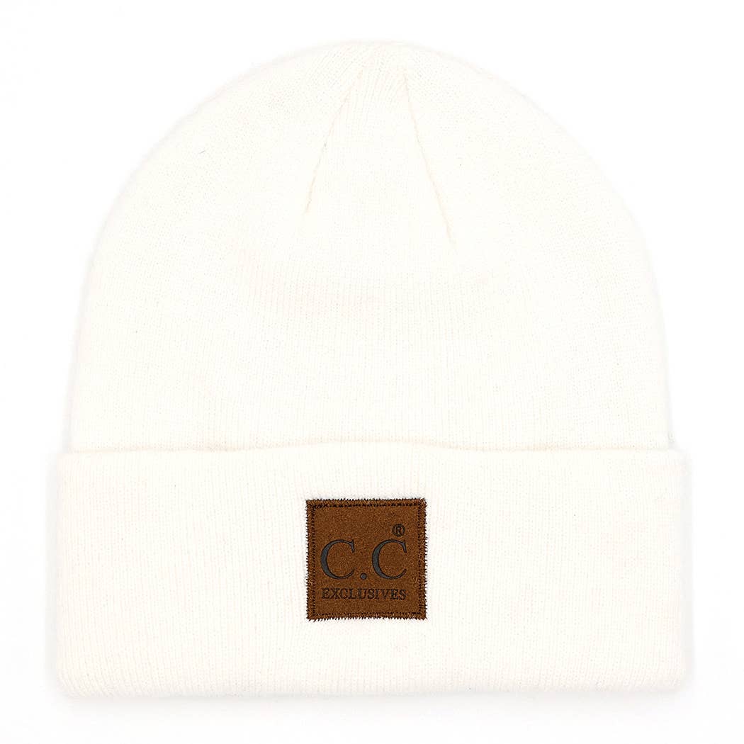 Heather Knit Classic Beanie Hat