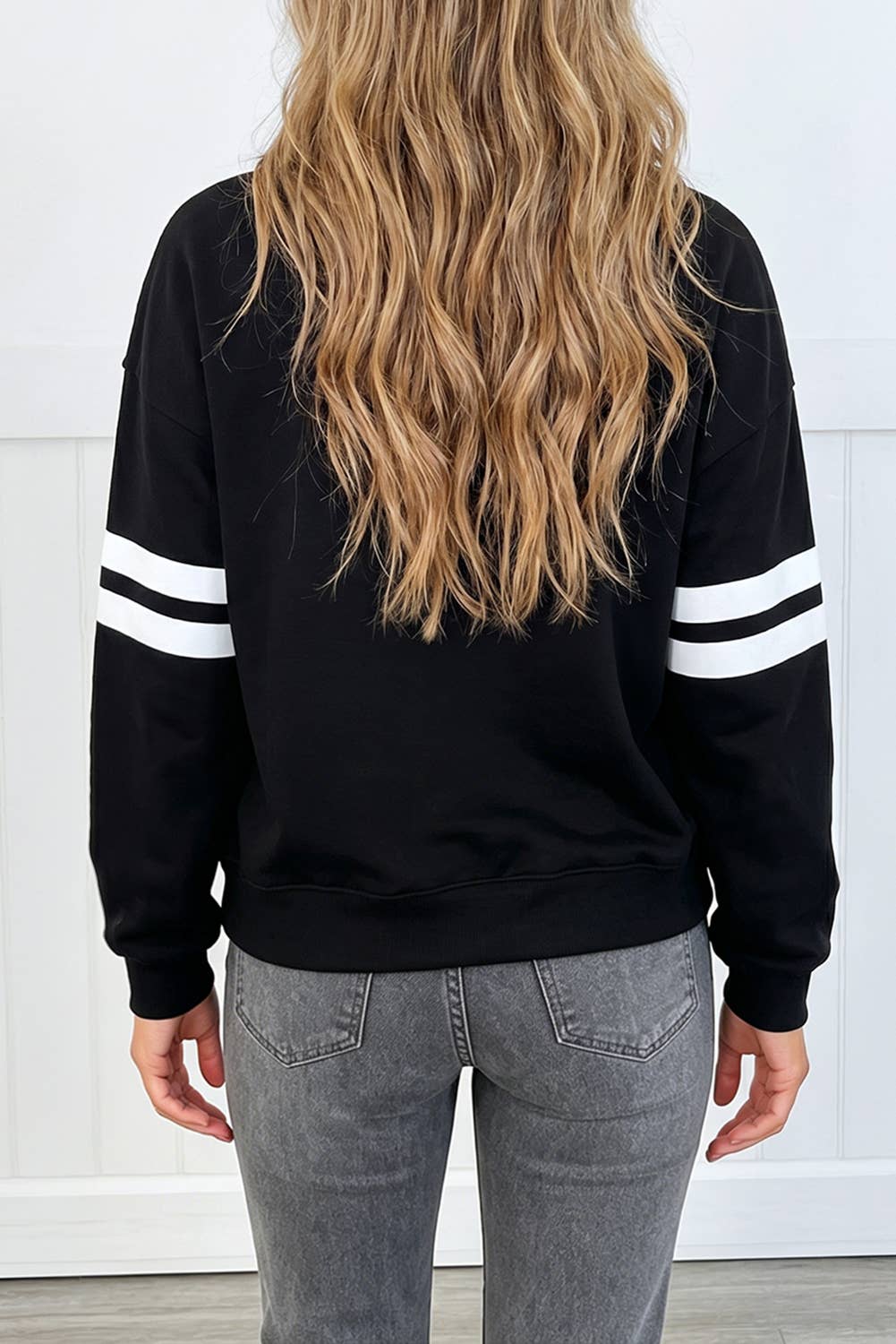 Varsity Drop Shoulder Oversized Sweatshirt