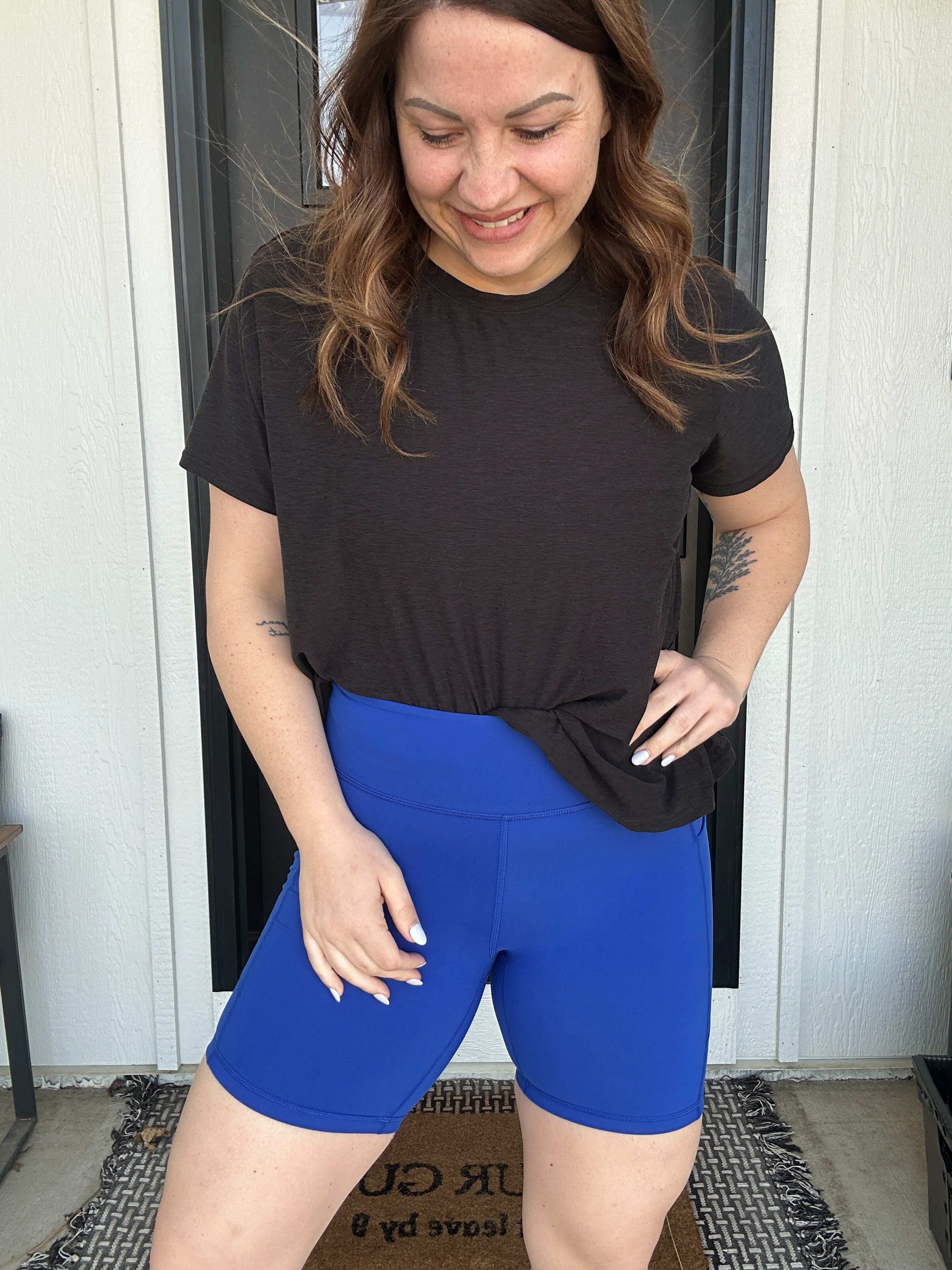 6 INCH BIKER SHORTS WITH SIDE POCKETS