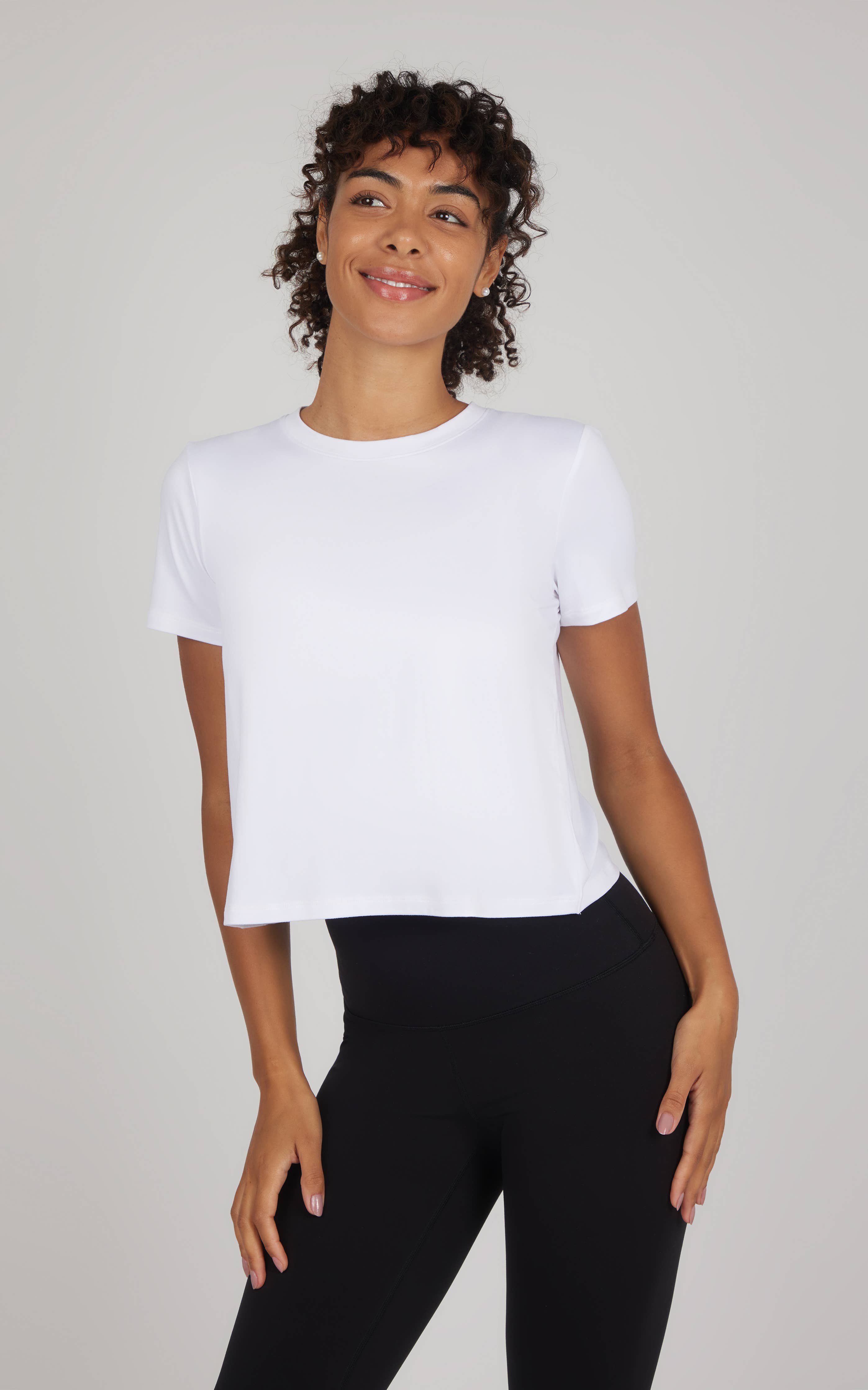 Women's Super Soft Short Sleeve Tee w Tulip Back