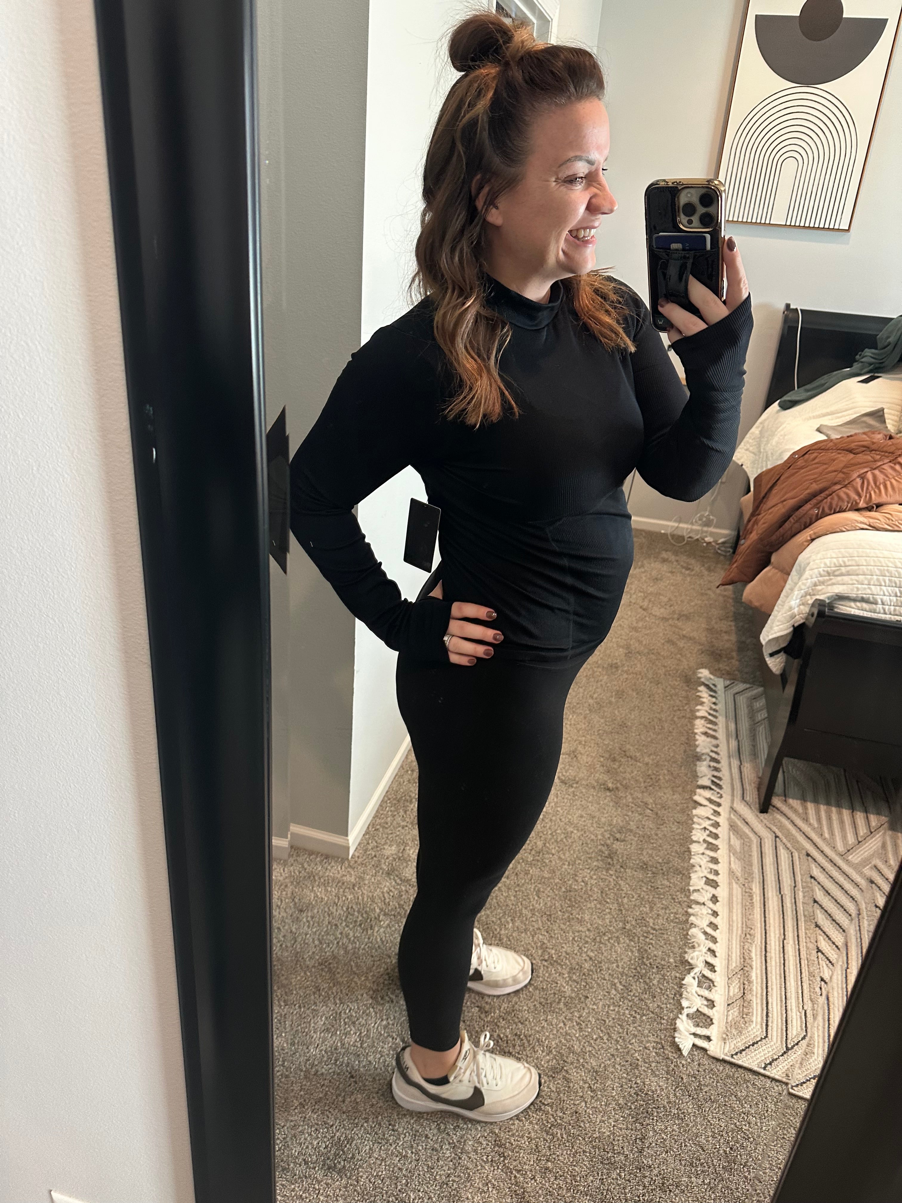 Women's Seamless Long Sleeve with Corset Details