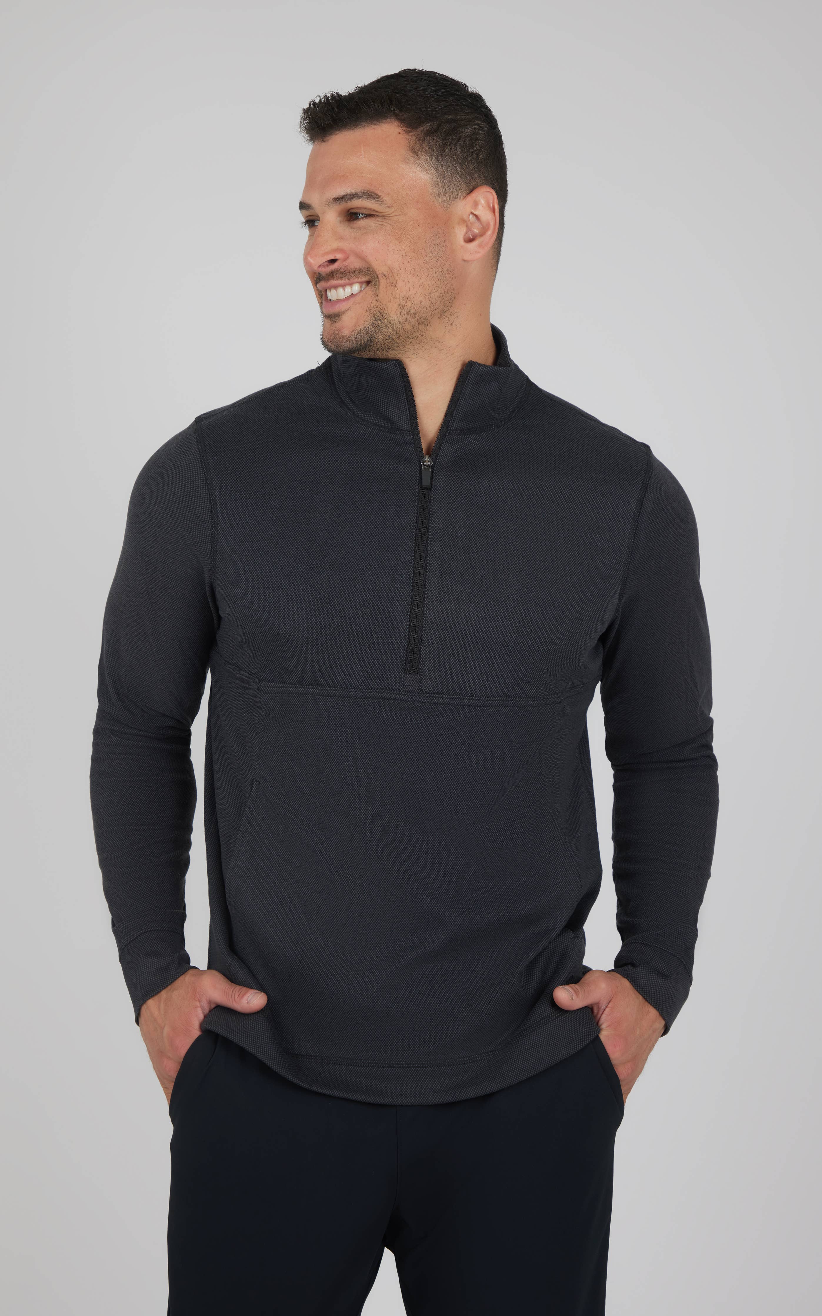 Men's Everyday Half Zip Long Sleeve Top – Collins & Company