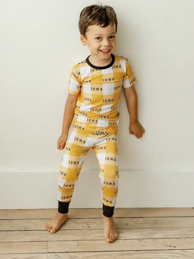 Iowa Grid Pajama Set *PRE-ORDER
