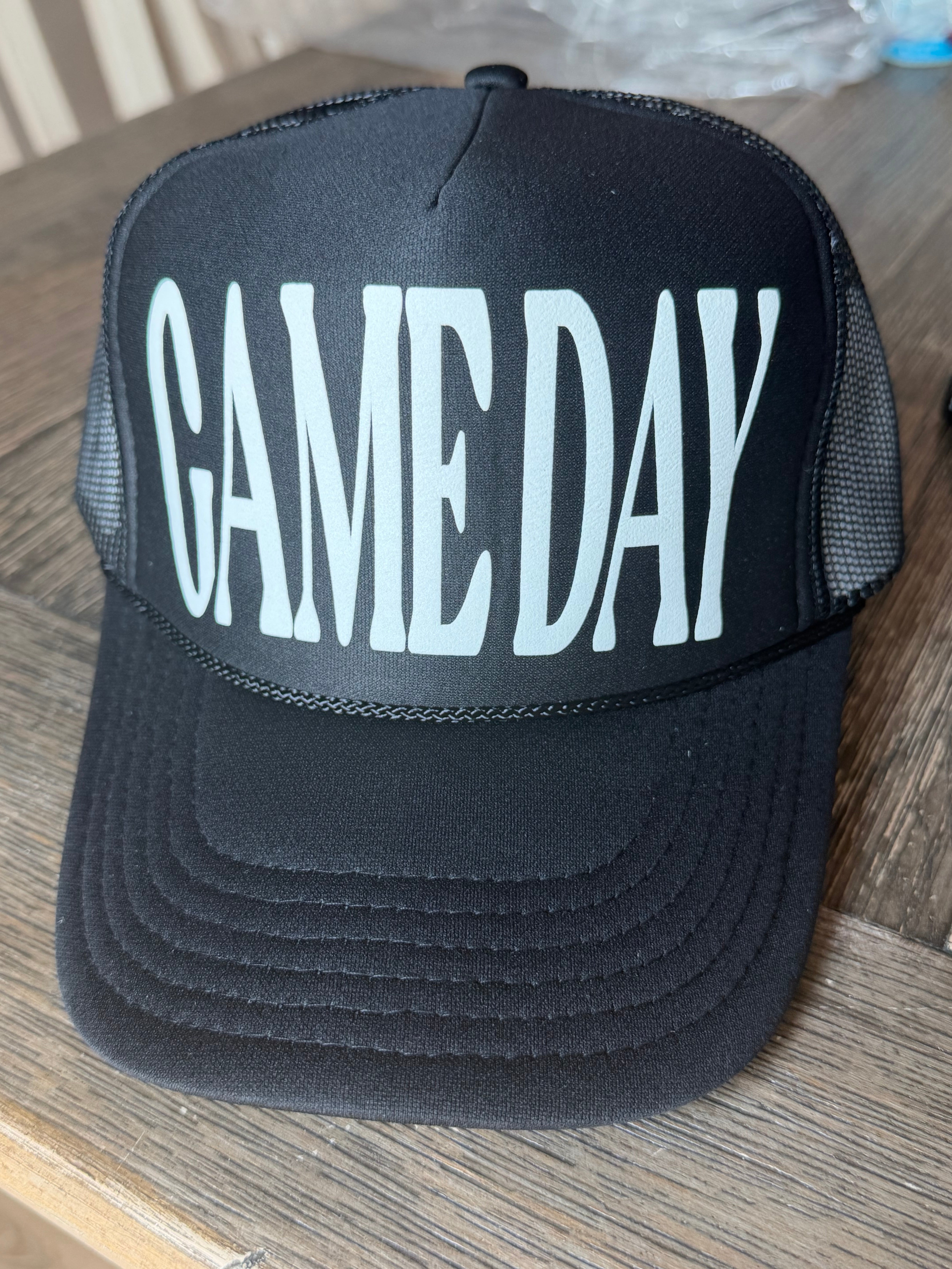 GAME DAY puff vinyl hat