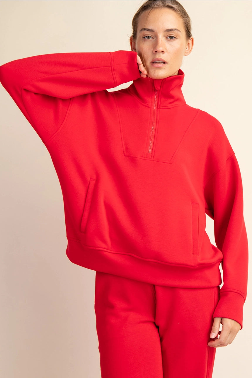 MODAL SCUBA QUARTER ZIP PULLOVER