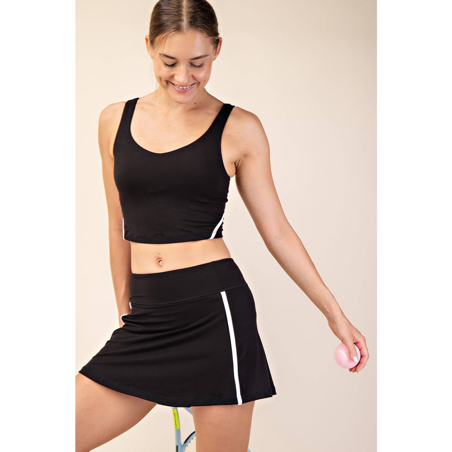 RECYCLED BUTTER V-NECK TANK TOP