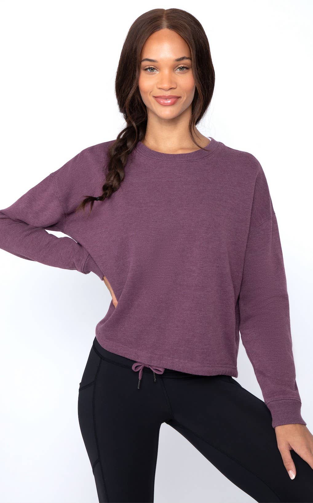 Women's Lux Fleece Stone Wash Crew Neck Sweatshirt