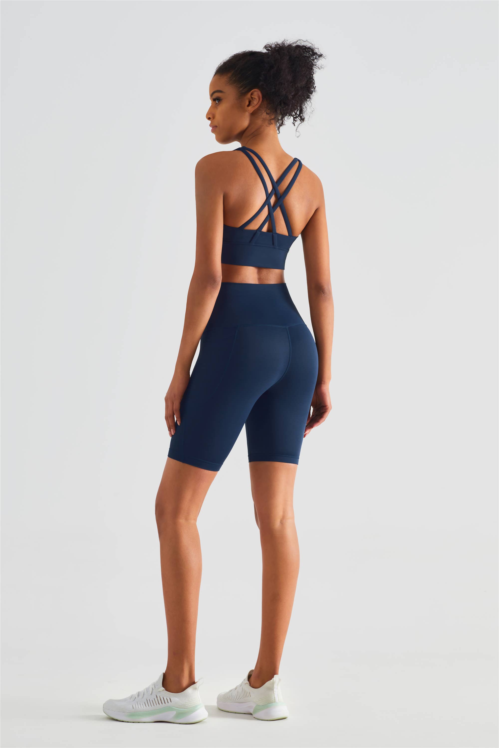 Faye High-Waist Biker Shorts with Side Pocket