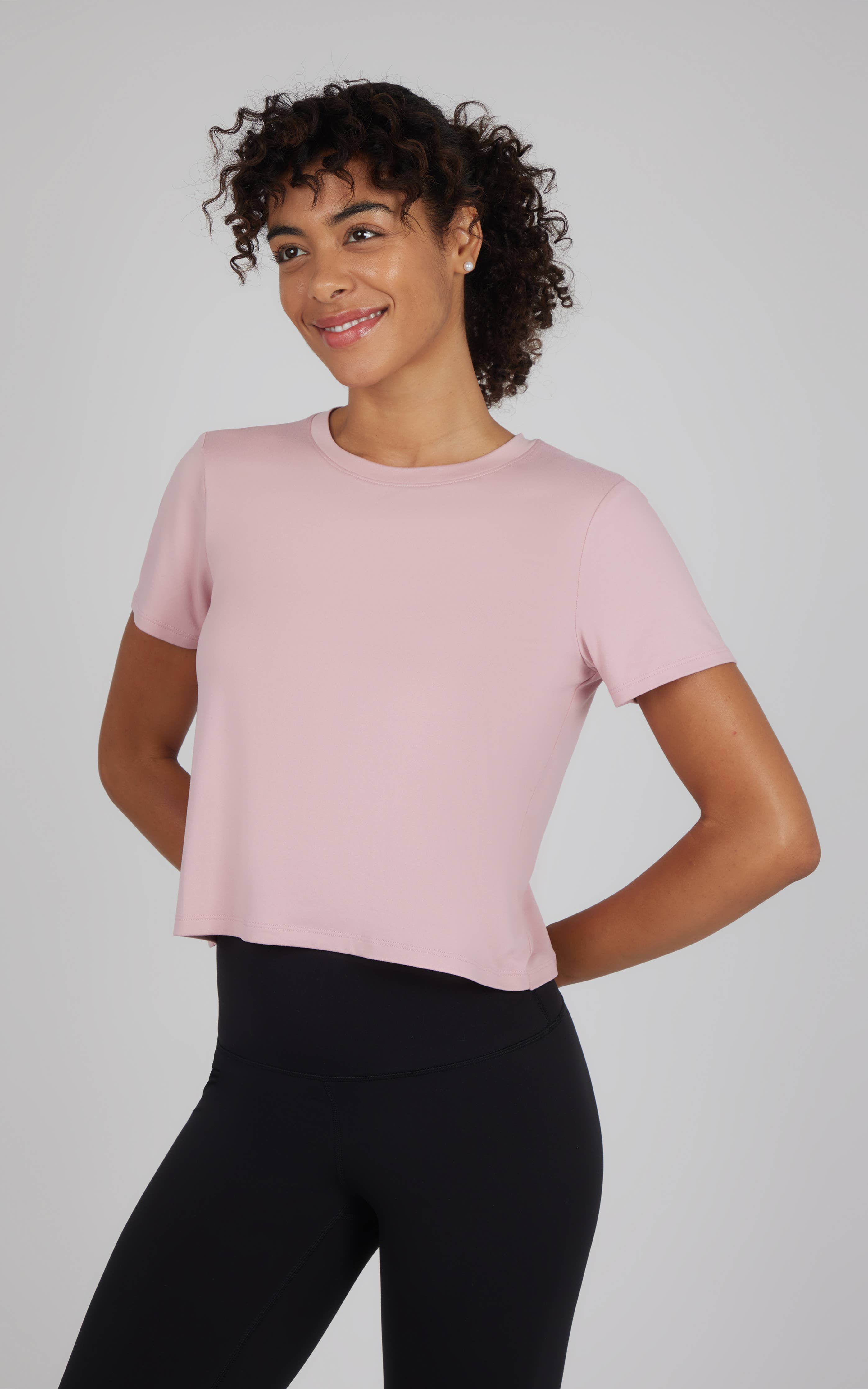 Women's Super Soft Short Sleeve Tee w Tulip Back