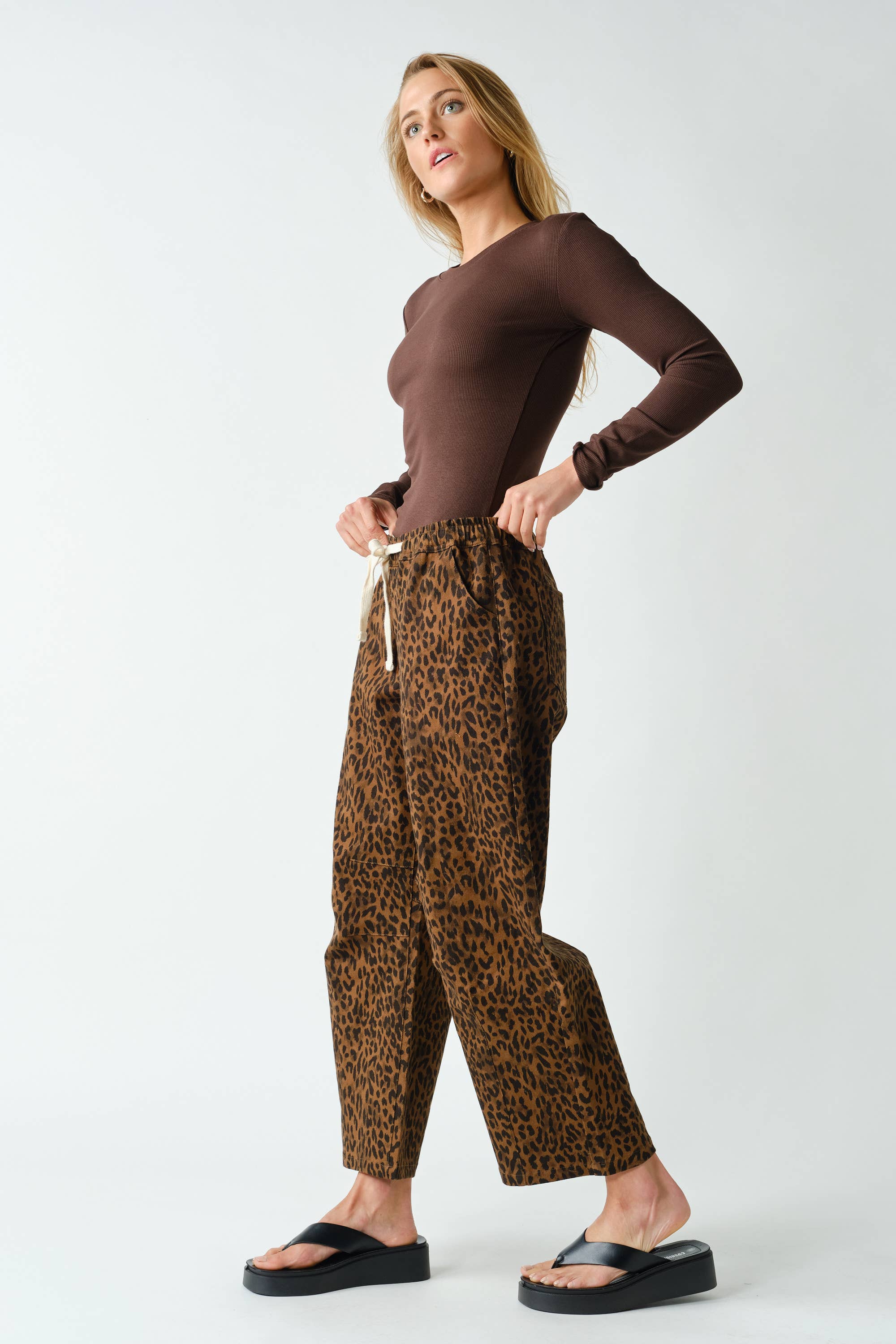 Mindy Essential Long-Sleeved Micro-Ribbed Top