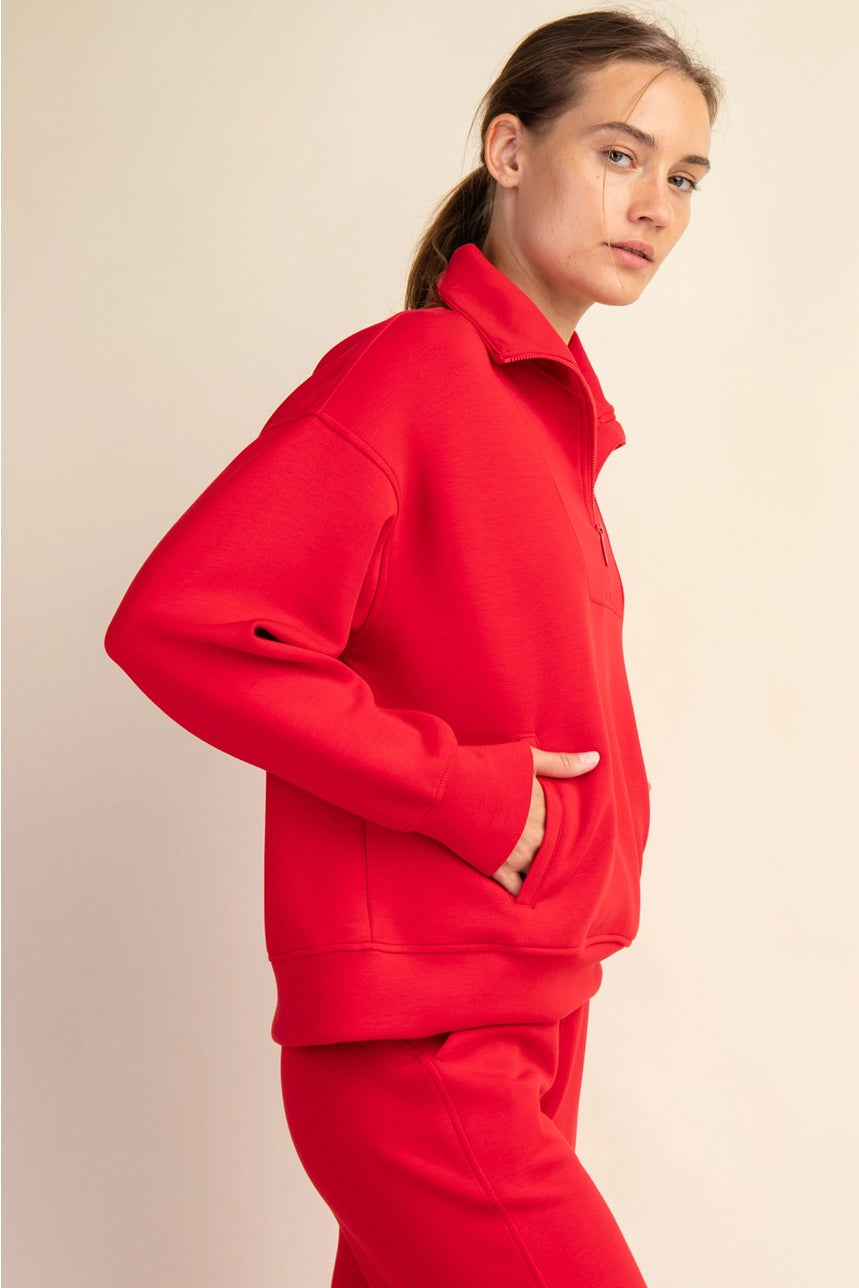 MODAL SCUBA QUARTER ZIP PULLOVER
