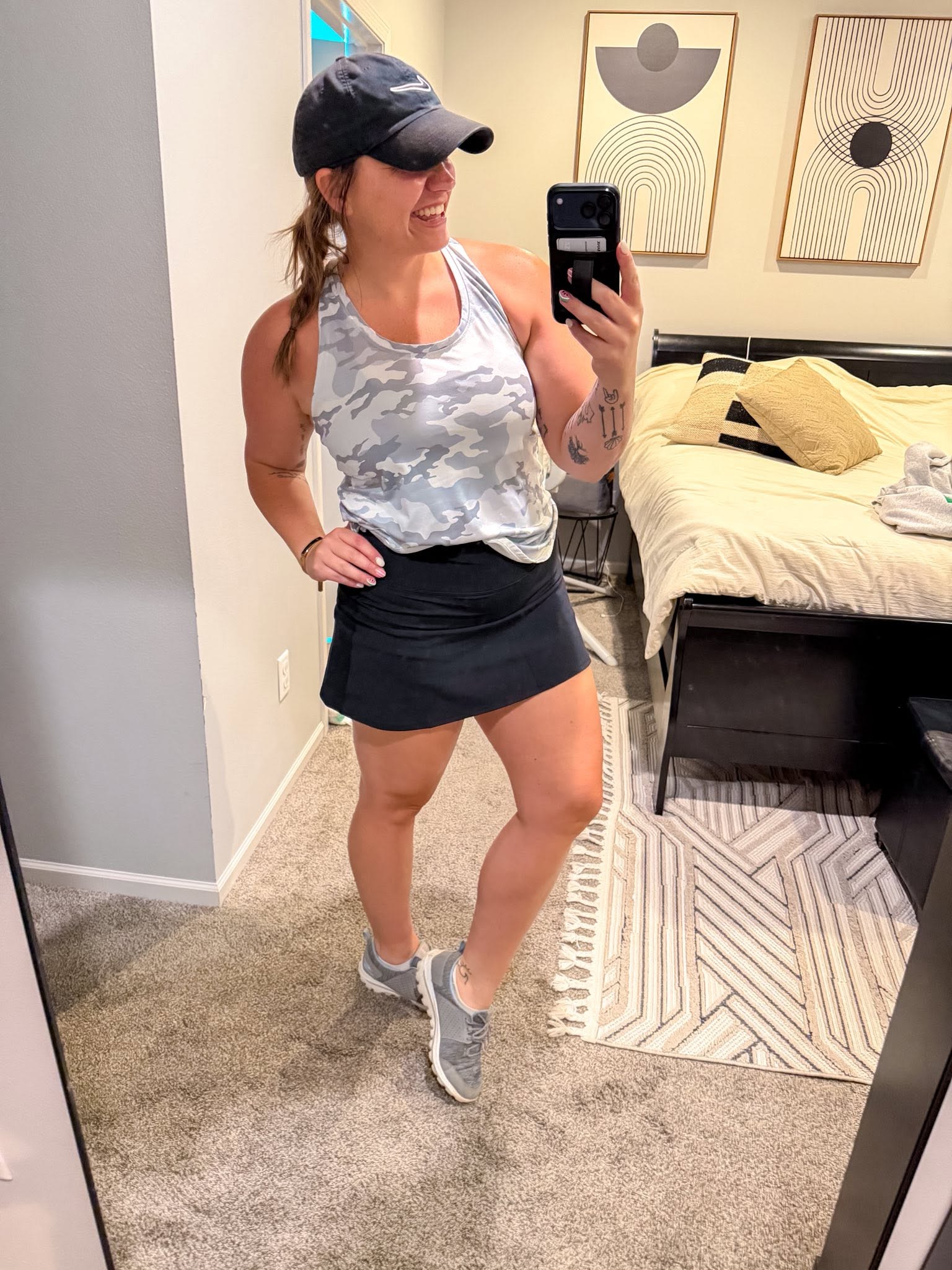 Women's Softlux High Waist Tennis Skort with Inner Short