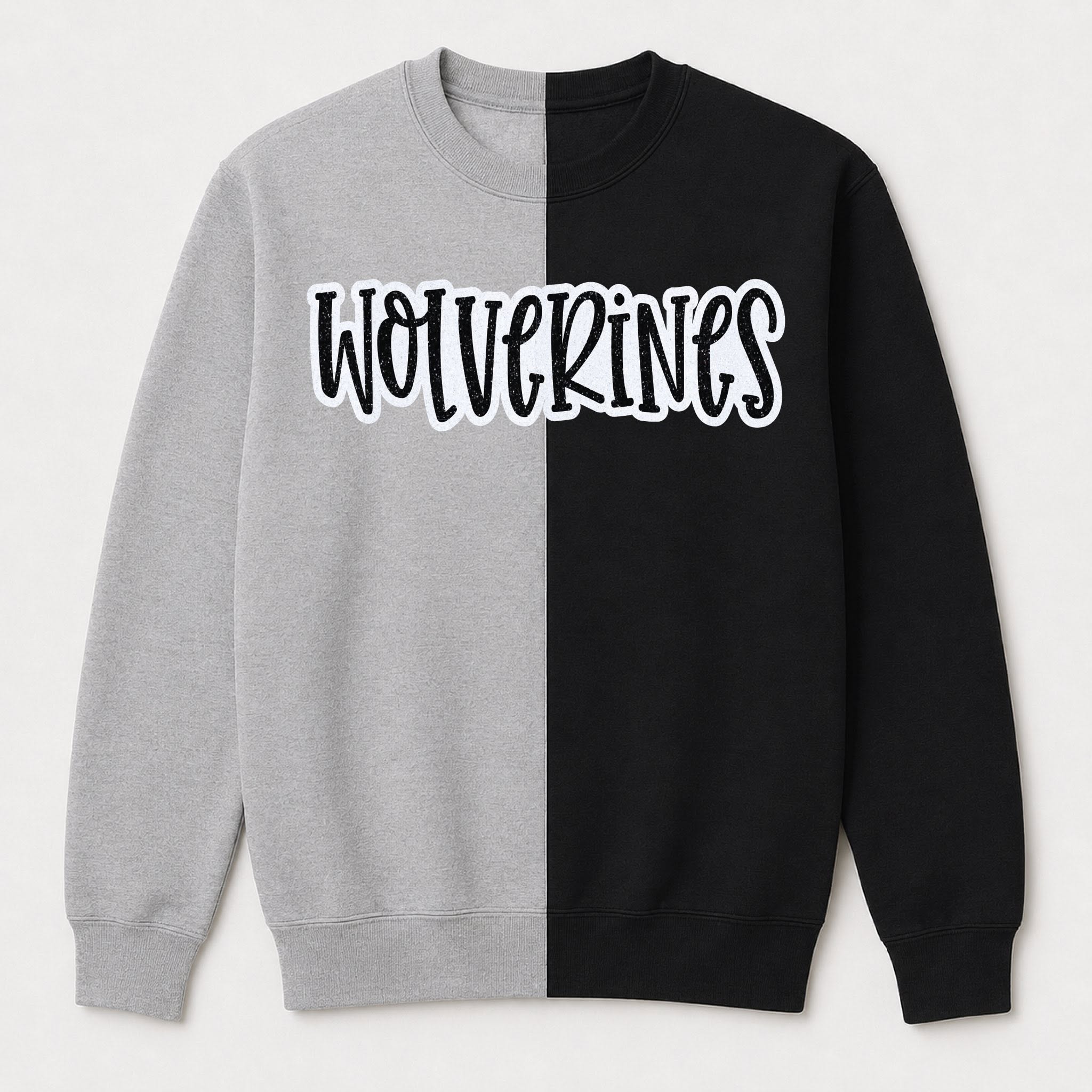 SO' 1/2 AND 1/2 SWEATSHIRT (Option 4) PRE ORDER