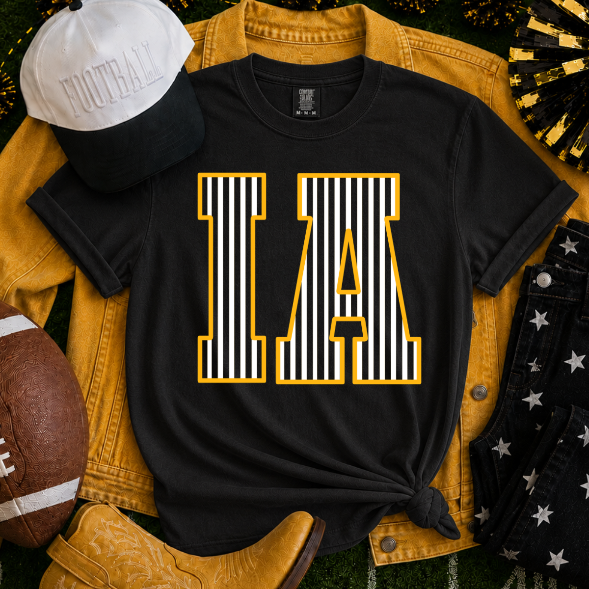 Iowa I-A Black Tee
