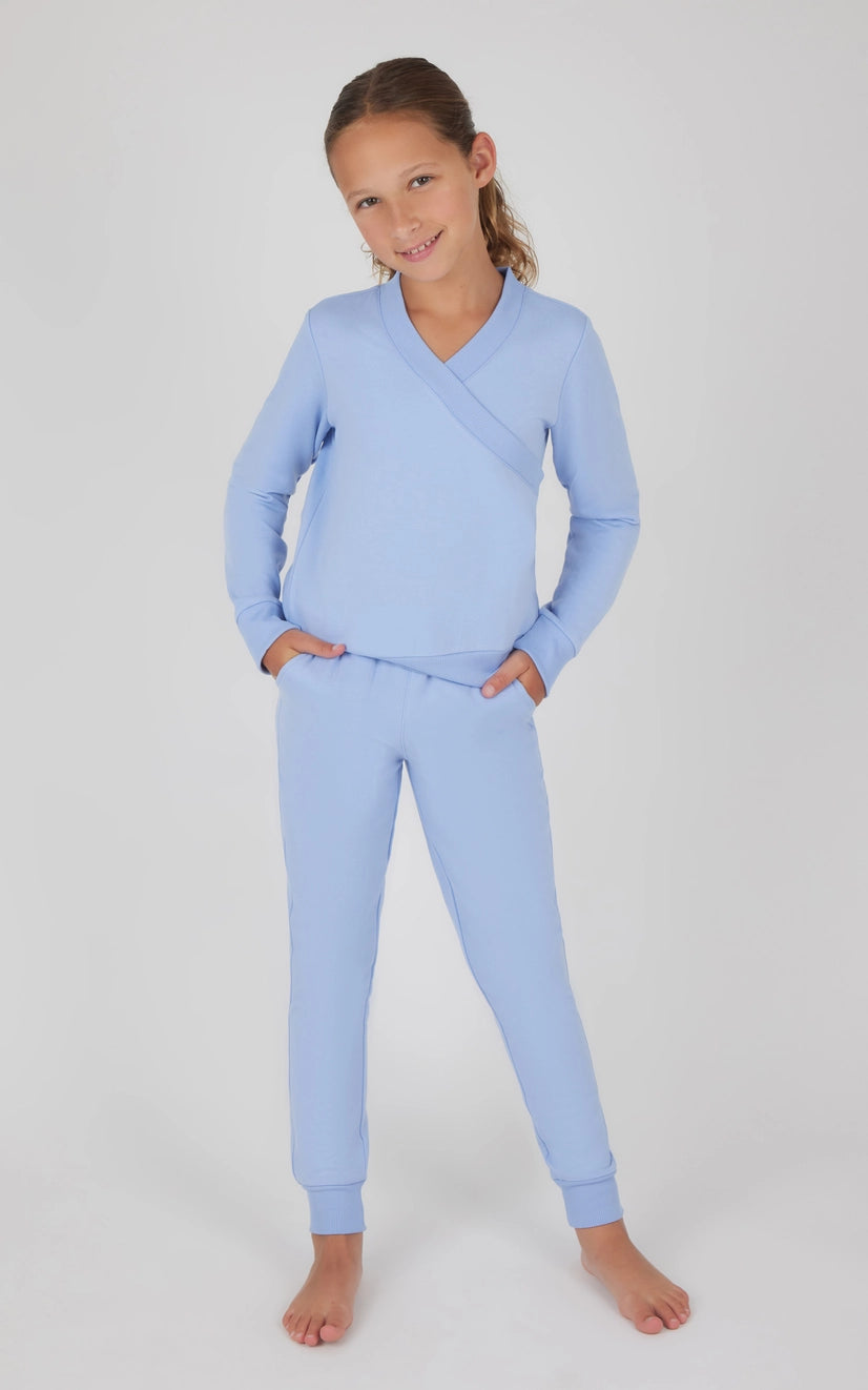 Girls Cross Over Pullover and Jogger - Set