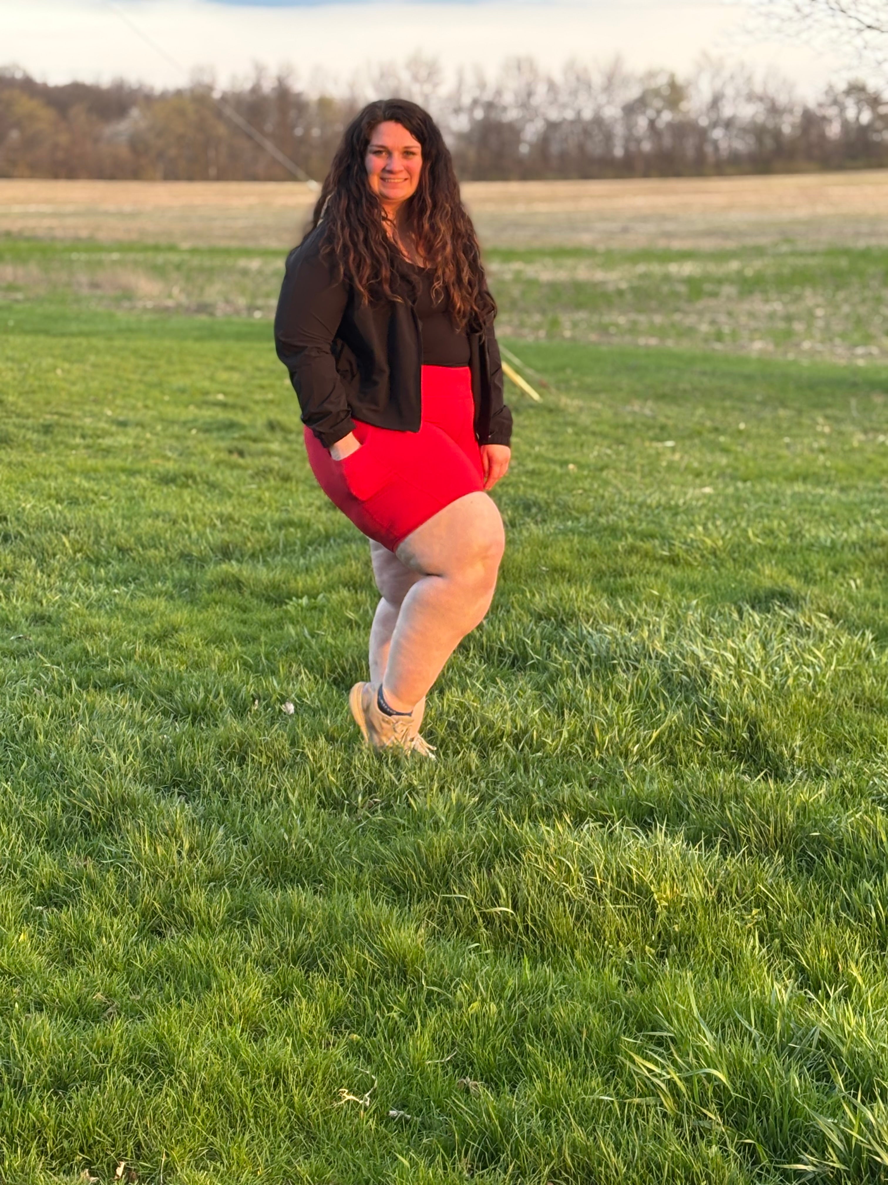 6 INCH BIKER SHORTS WITH SIDE POCKETS