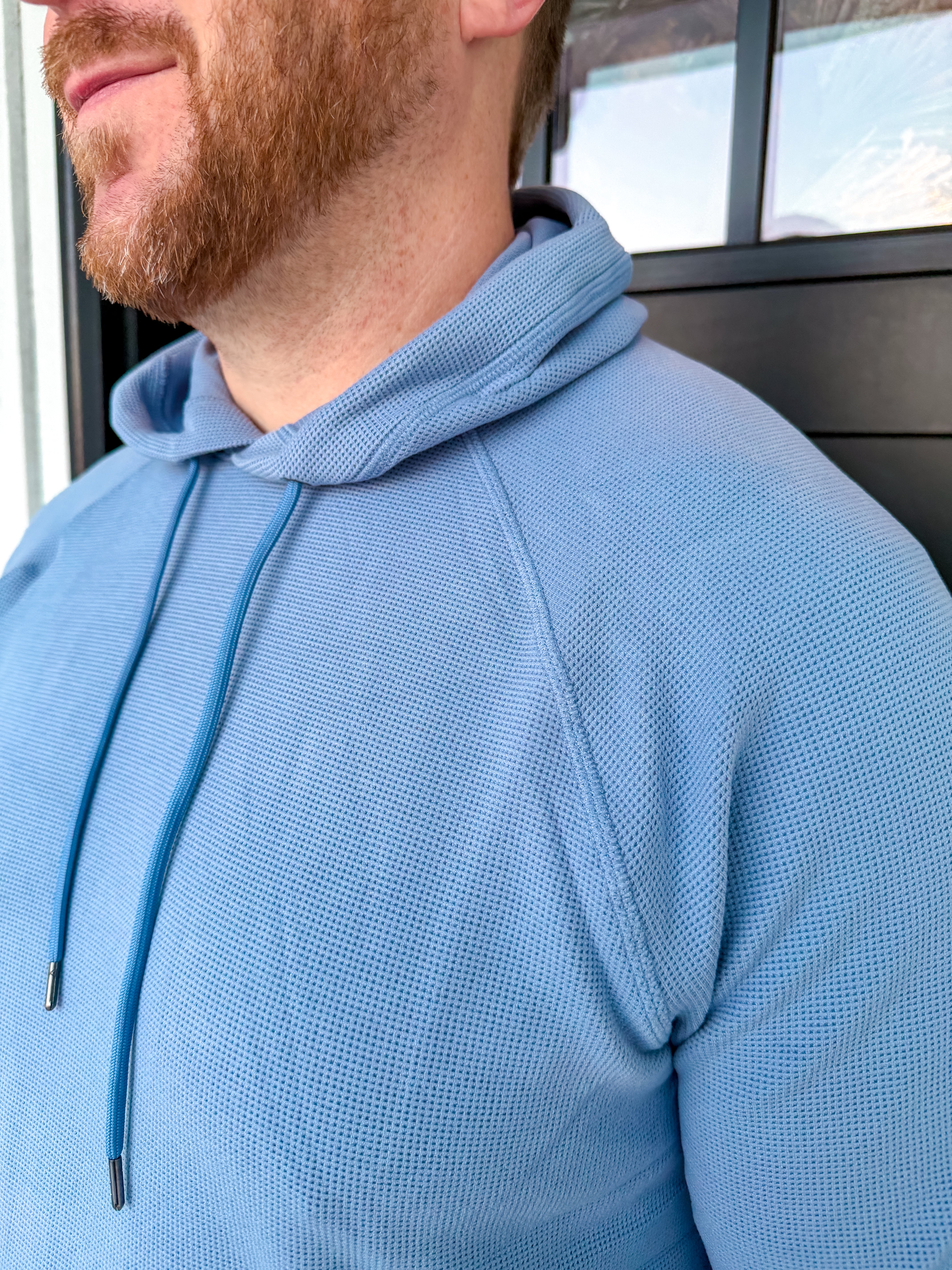 Men's Supreme Waffle Long Sleeve Hoodie