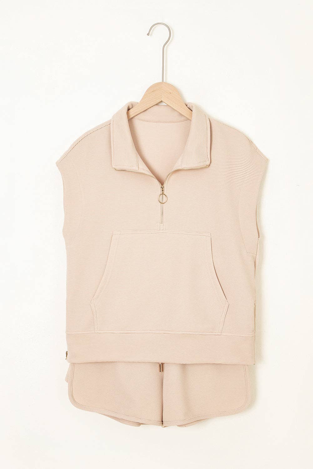 Luxury Textured Top and Shorts Set