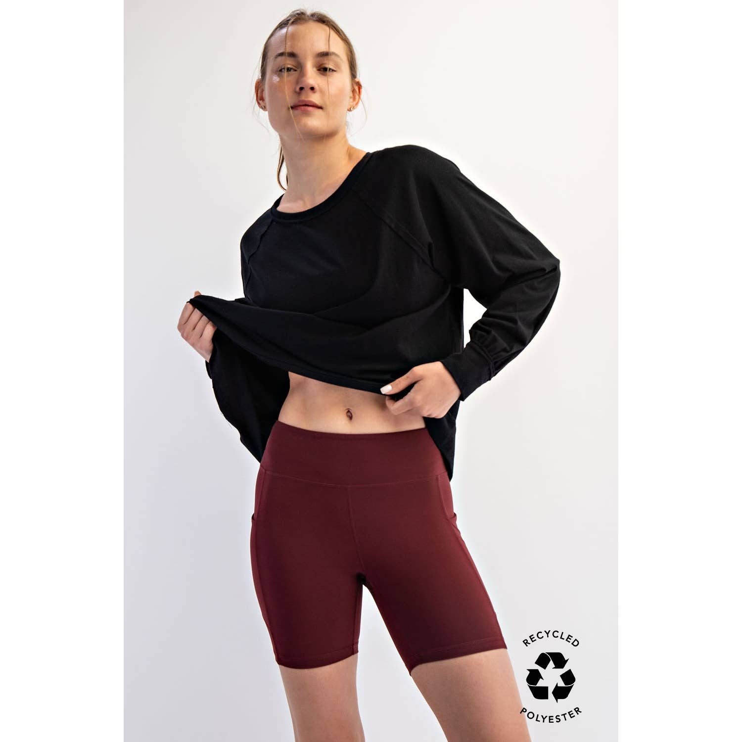 6 INCH BIKER SHORTS WITH SIDE POCKETS