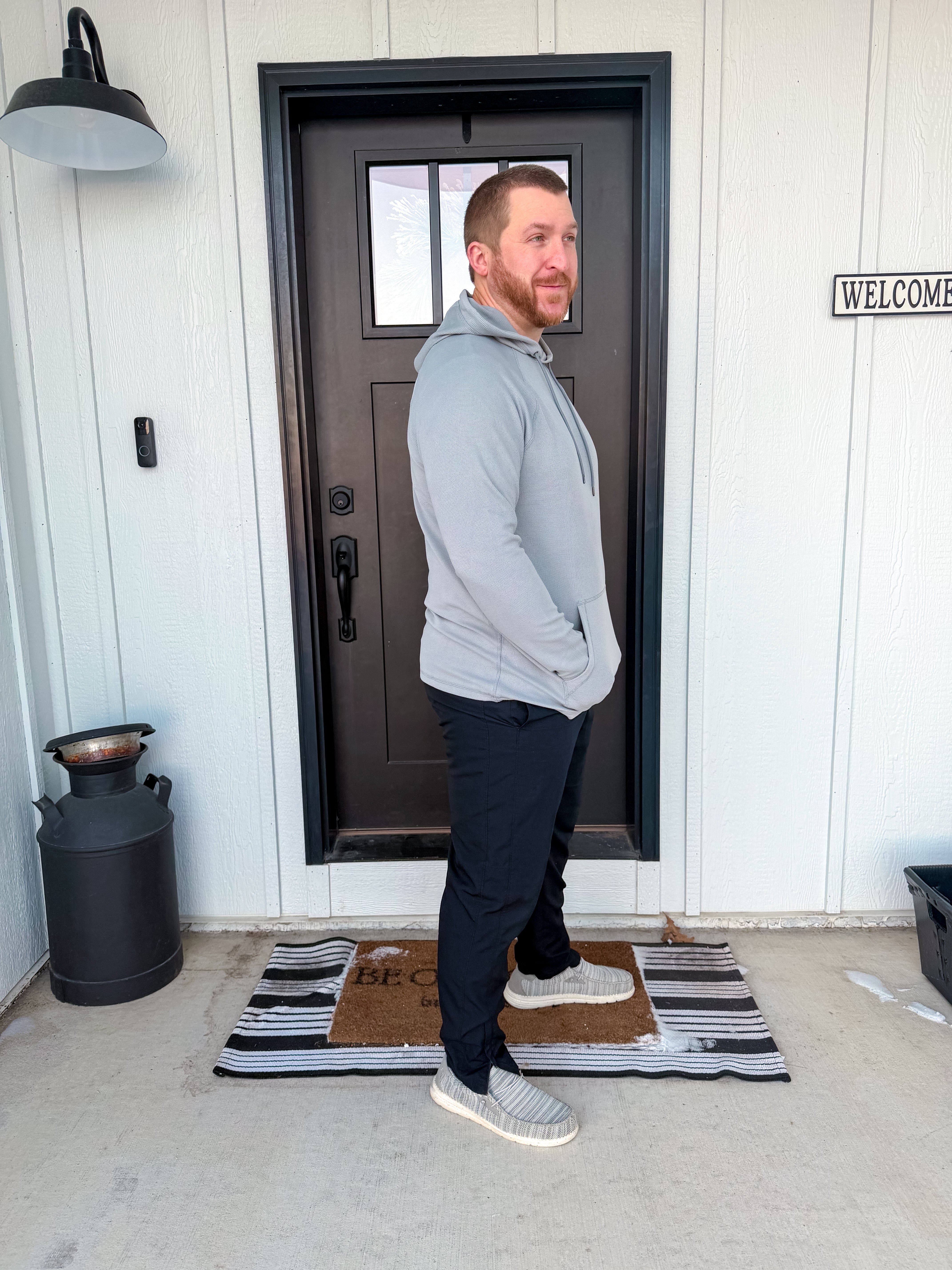 Men's Supreme Waffle Long Sleeve Hoodie