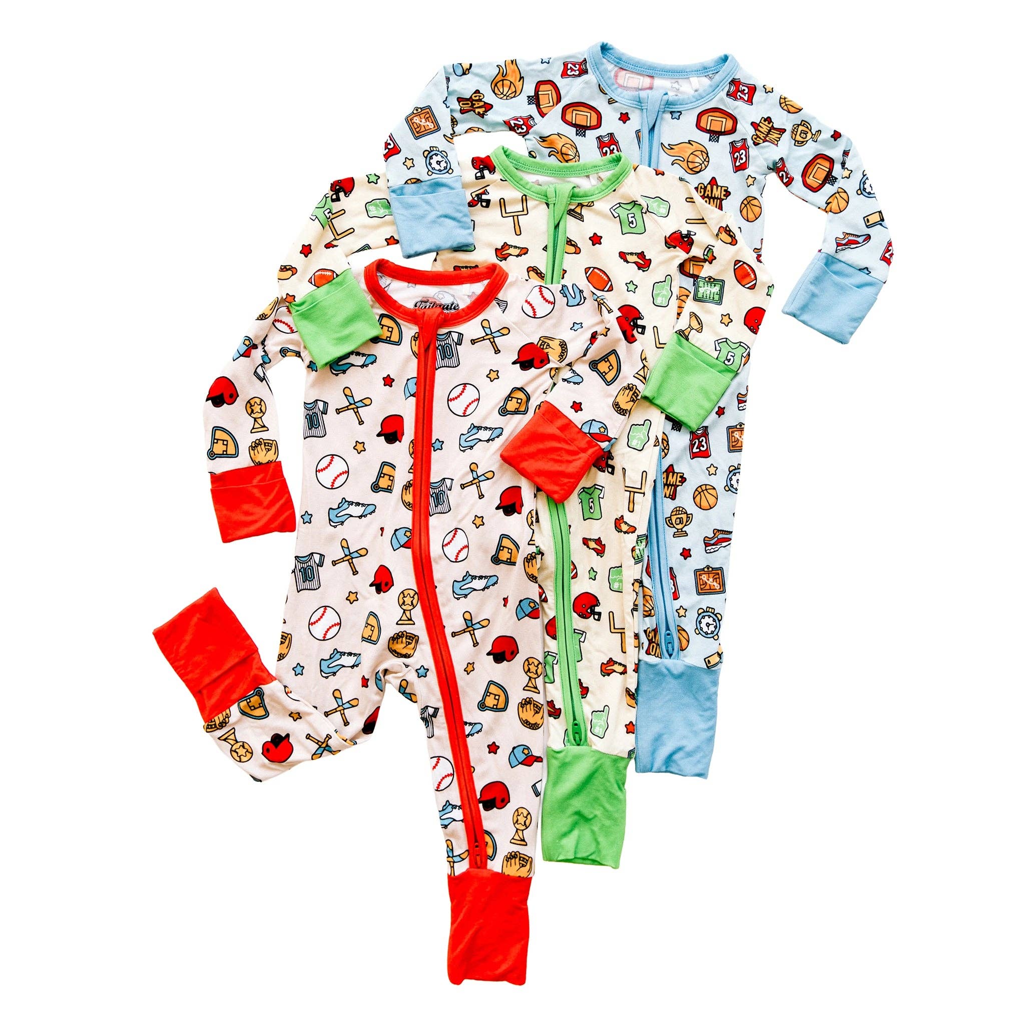 Football Zippy One-Piece Sleeper