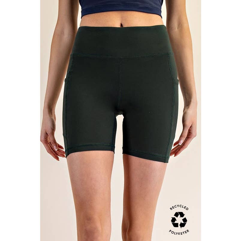6 INCH BIKER SHORTS WITH SIDE POCKETS