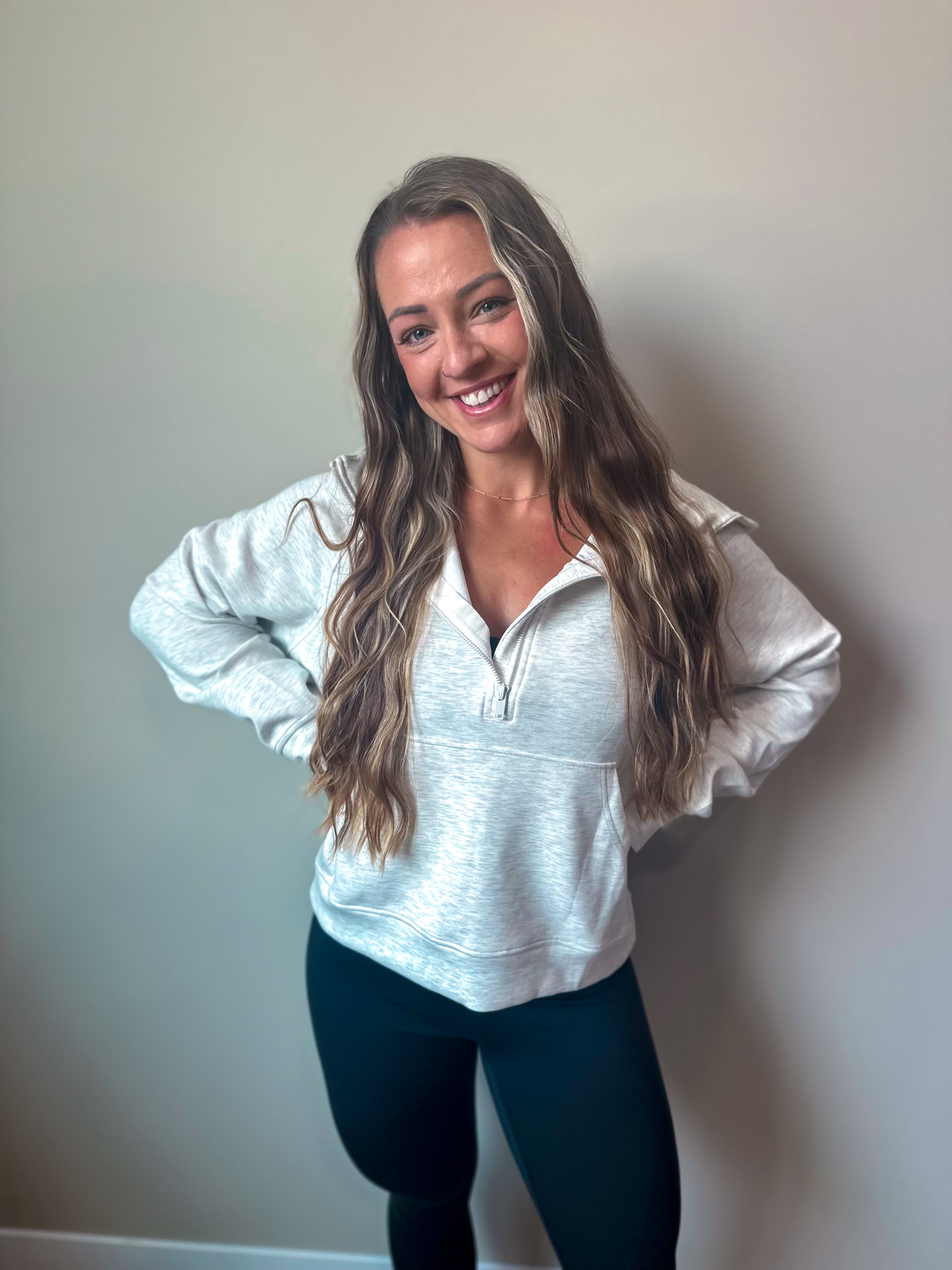 MODAL SCUBA QUARTER ZIP HODDIE JACKET