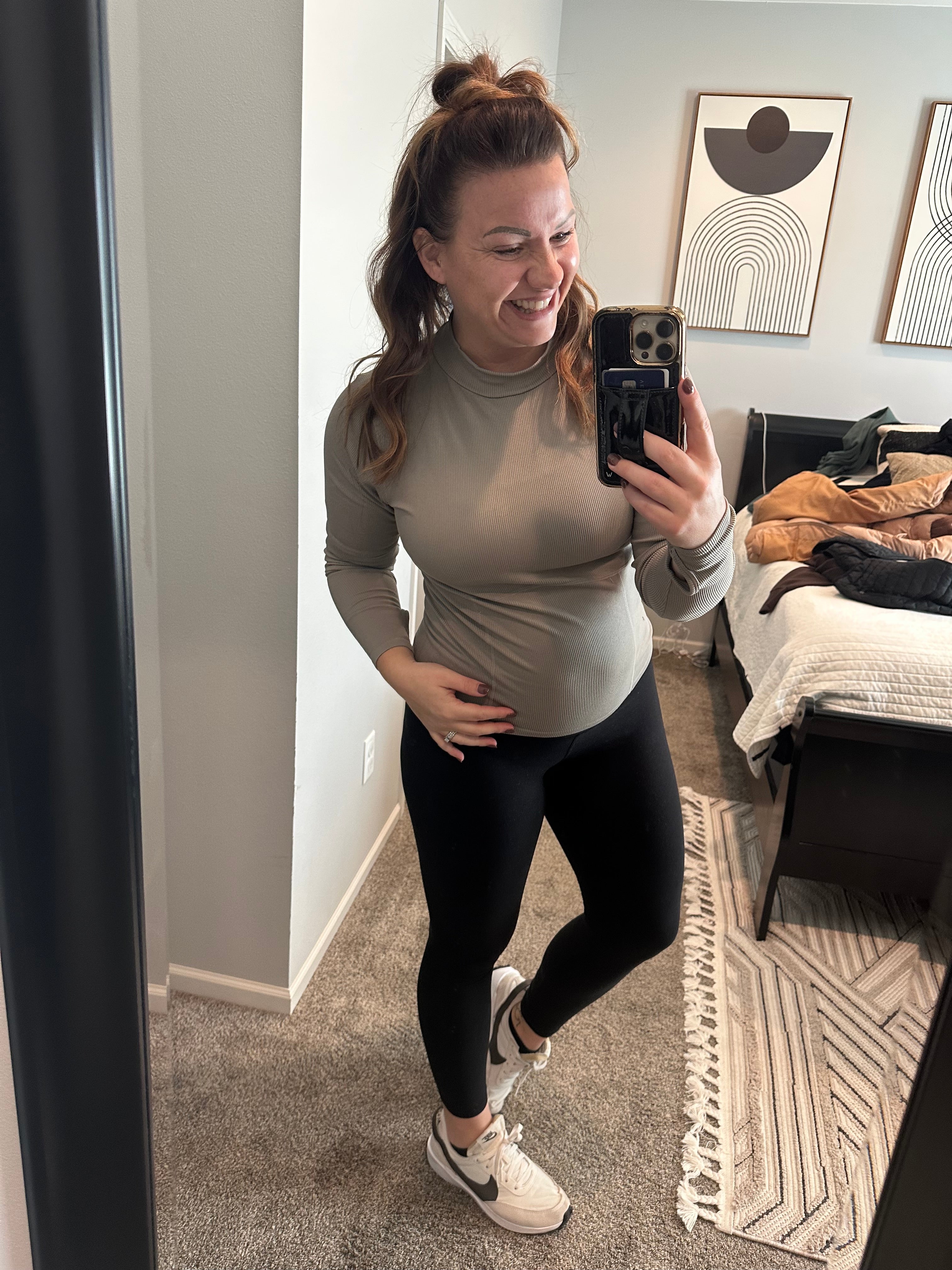 Women's Seamless Long Sleeve with Corset Details