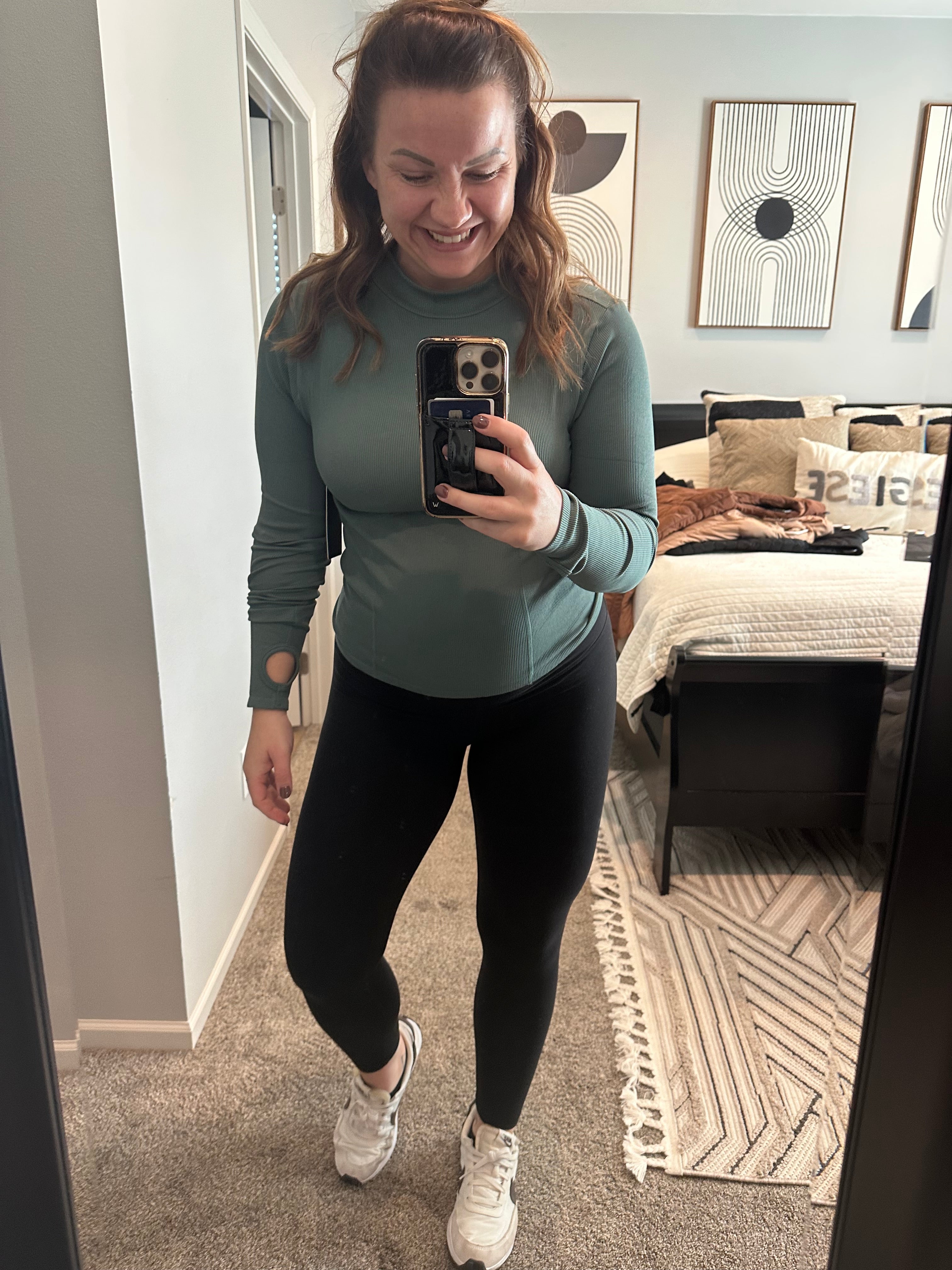 Women's Seamless Long Sleeve with Corset Details