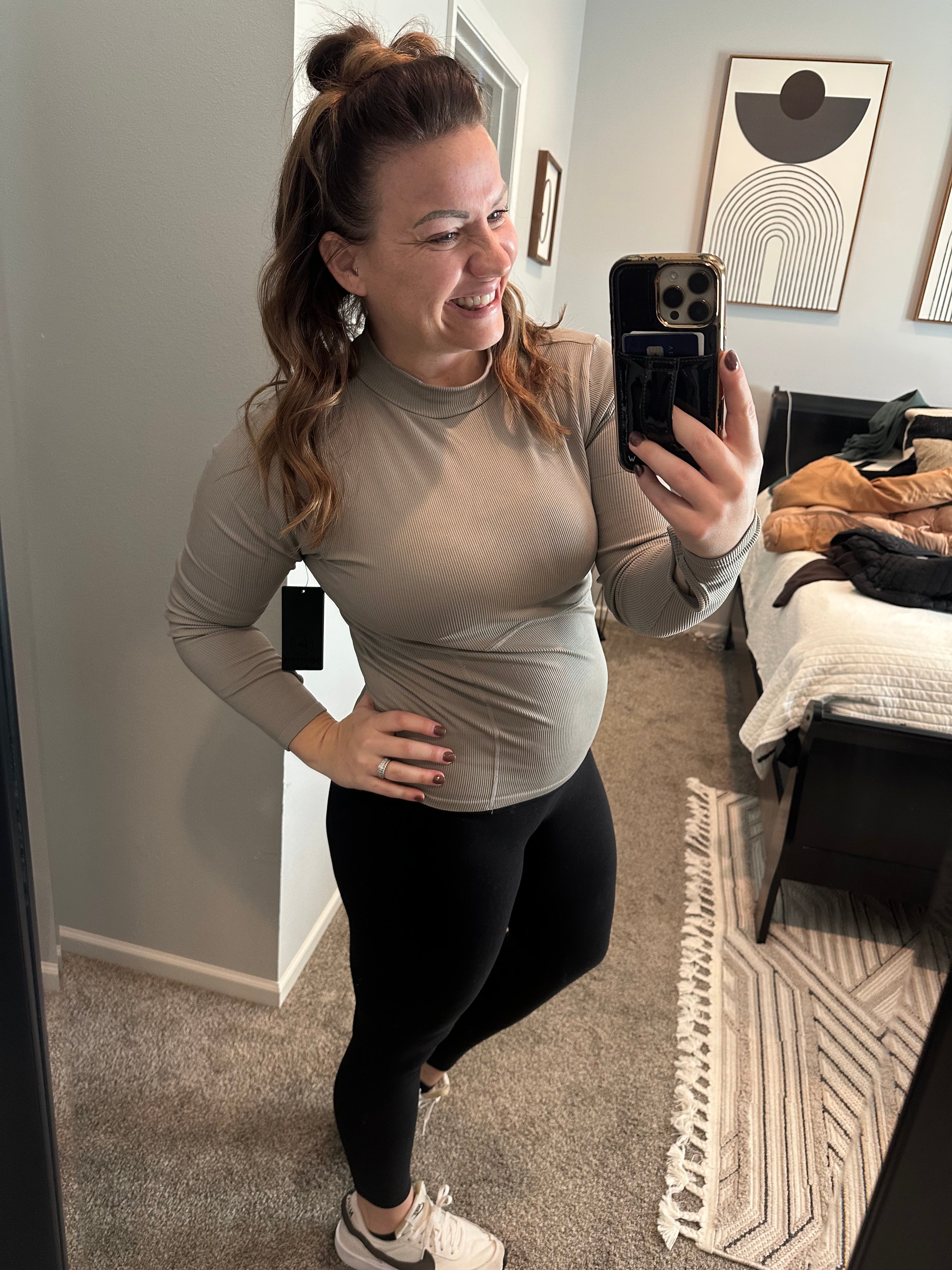 Women's Seamless Long Sleeve with Corset Details