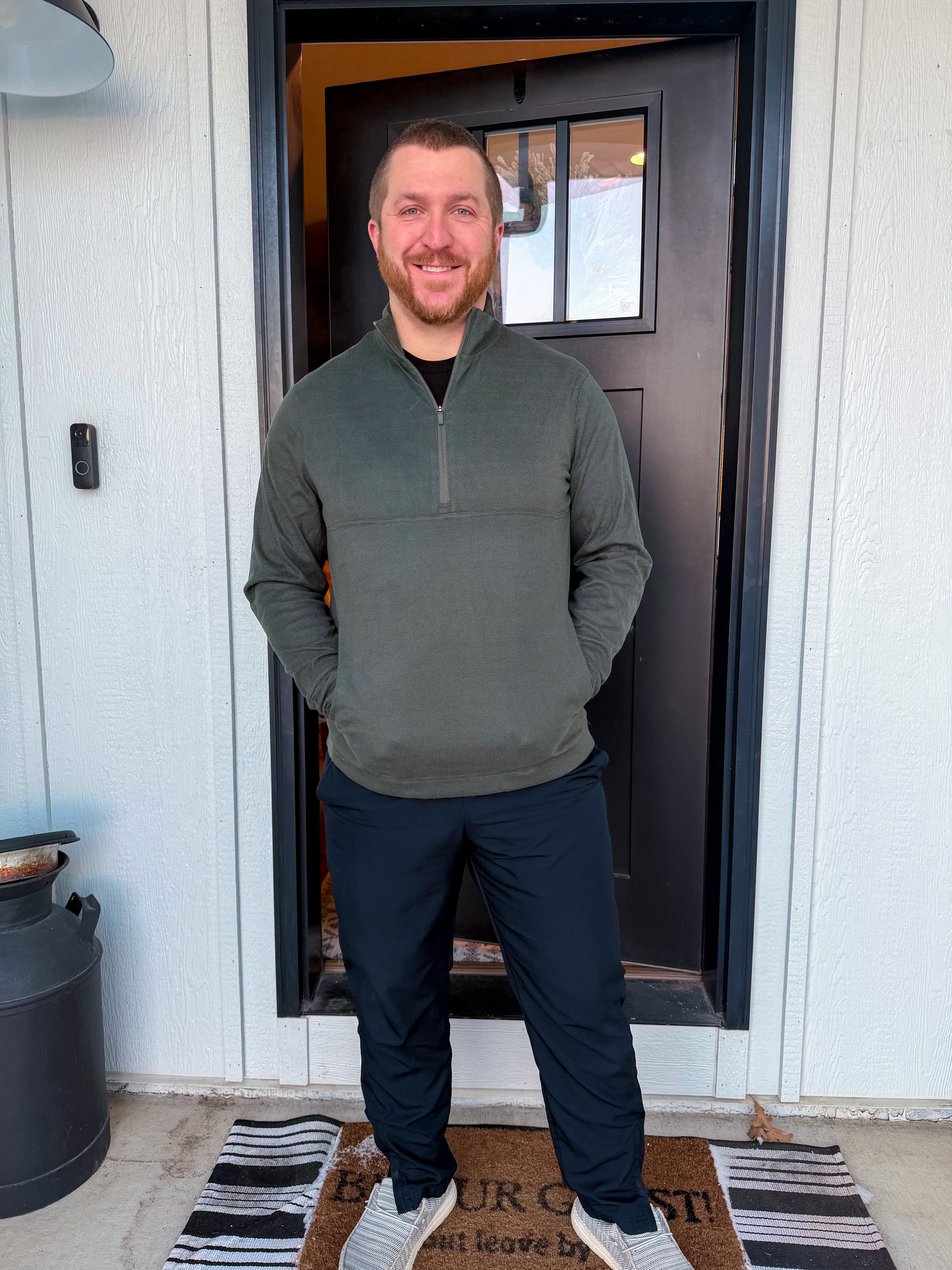 Men's Everyday Half Zip Long Sleeve Top