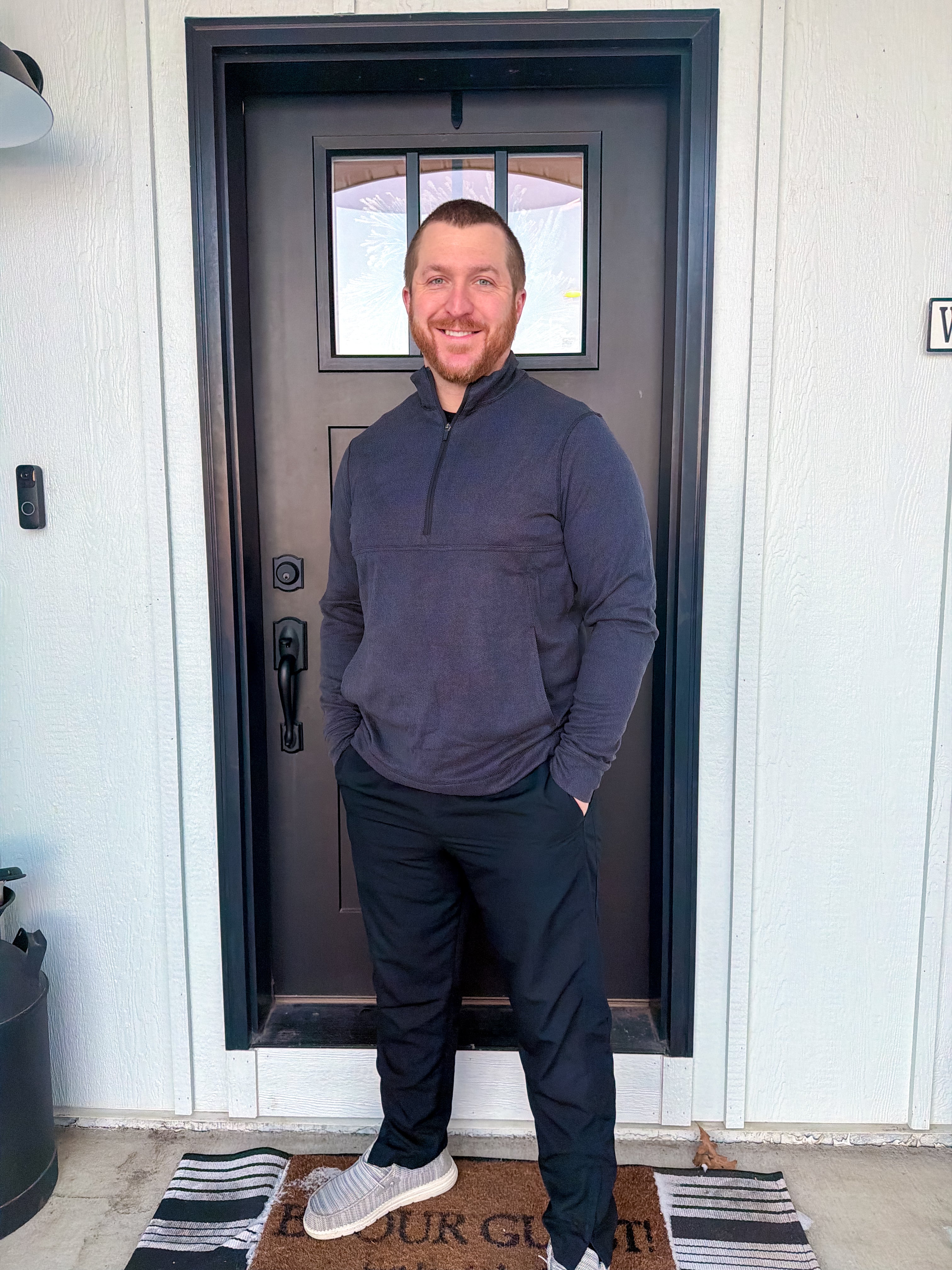 Men's Everyday Half Zip Long Sleeve Top