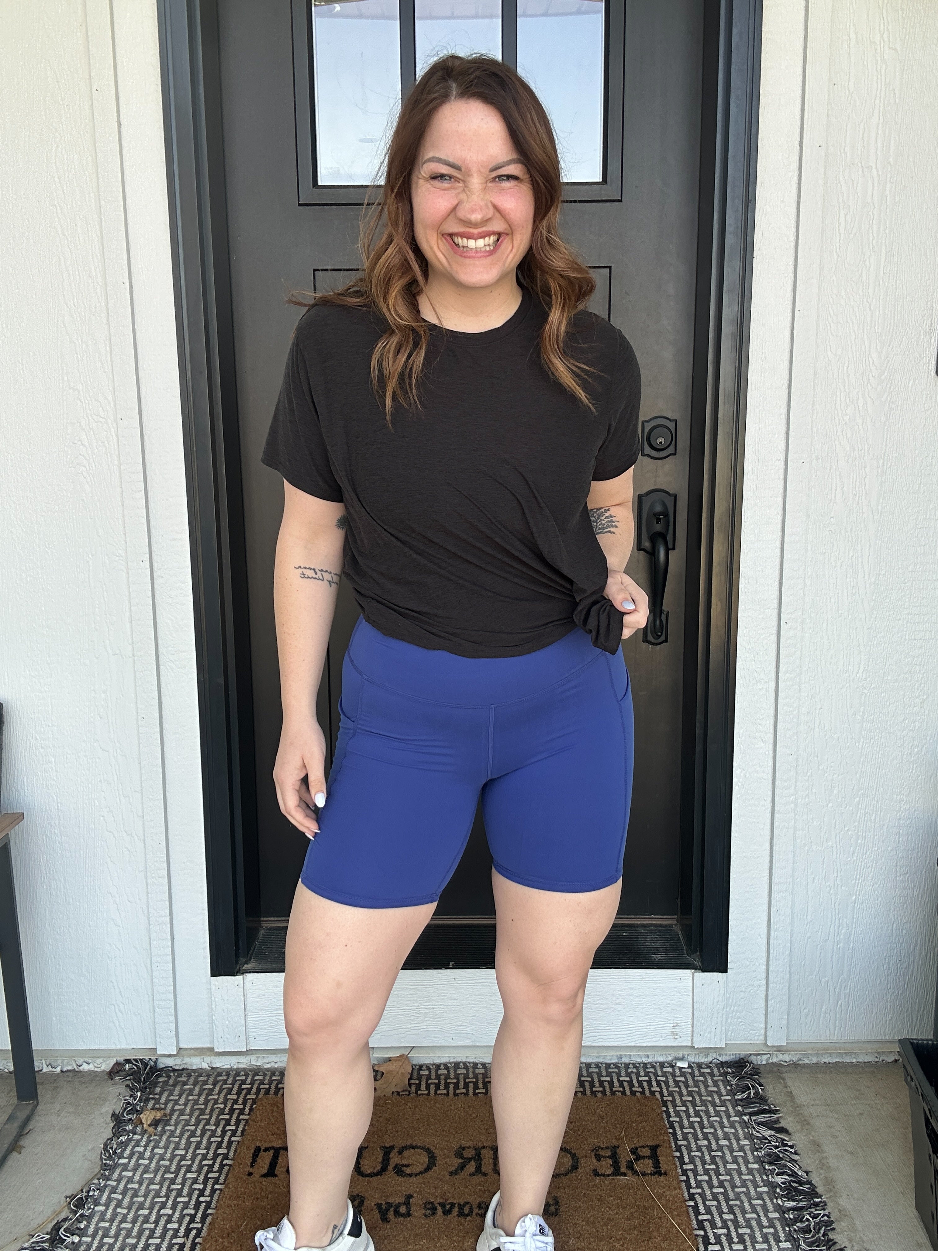 6 INCH BIKER SHORTS WITH SIDE POCKETS