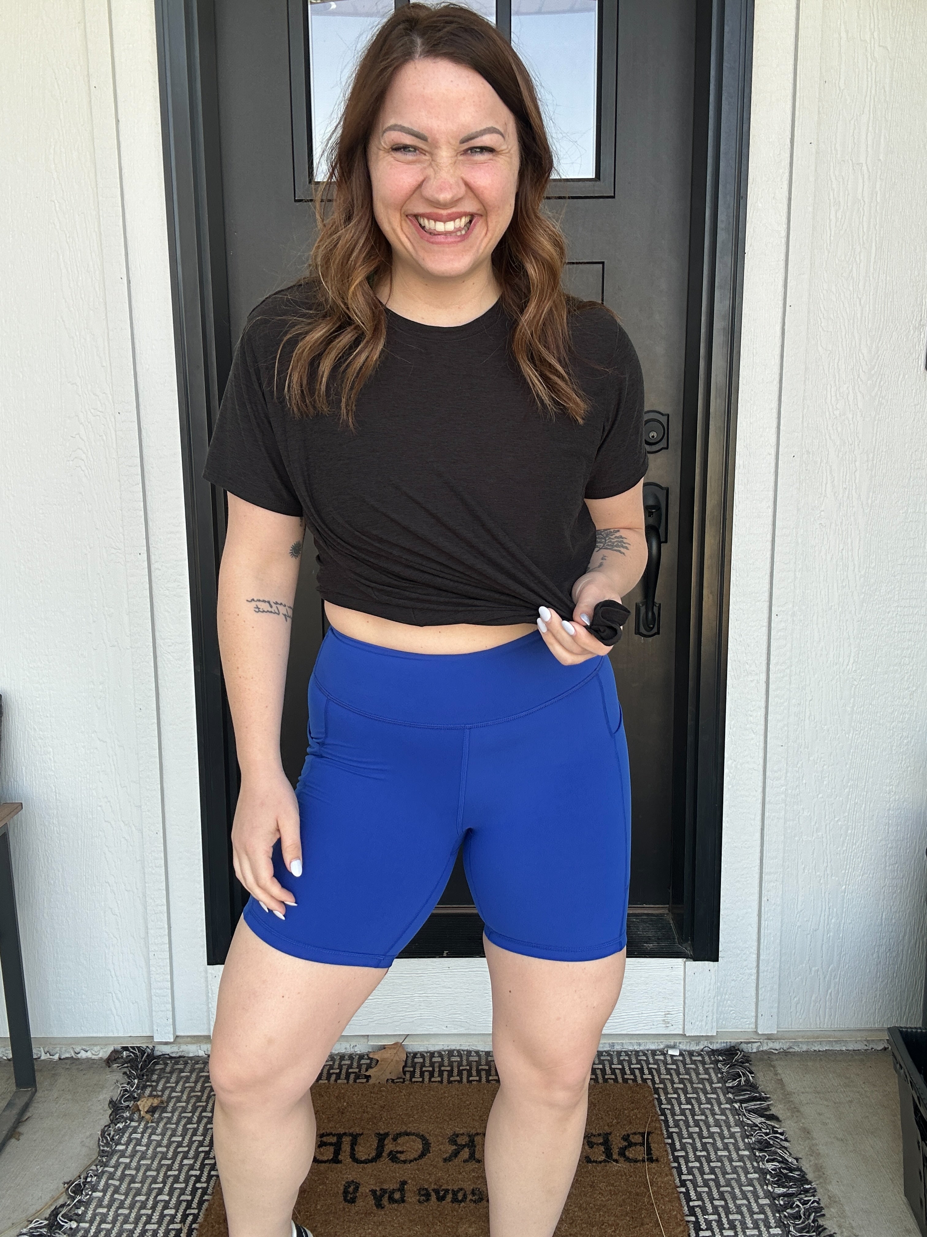 6 INCH BIKER SHORTS WITH SIDE POCKETS