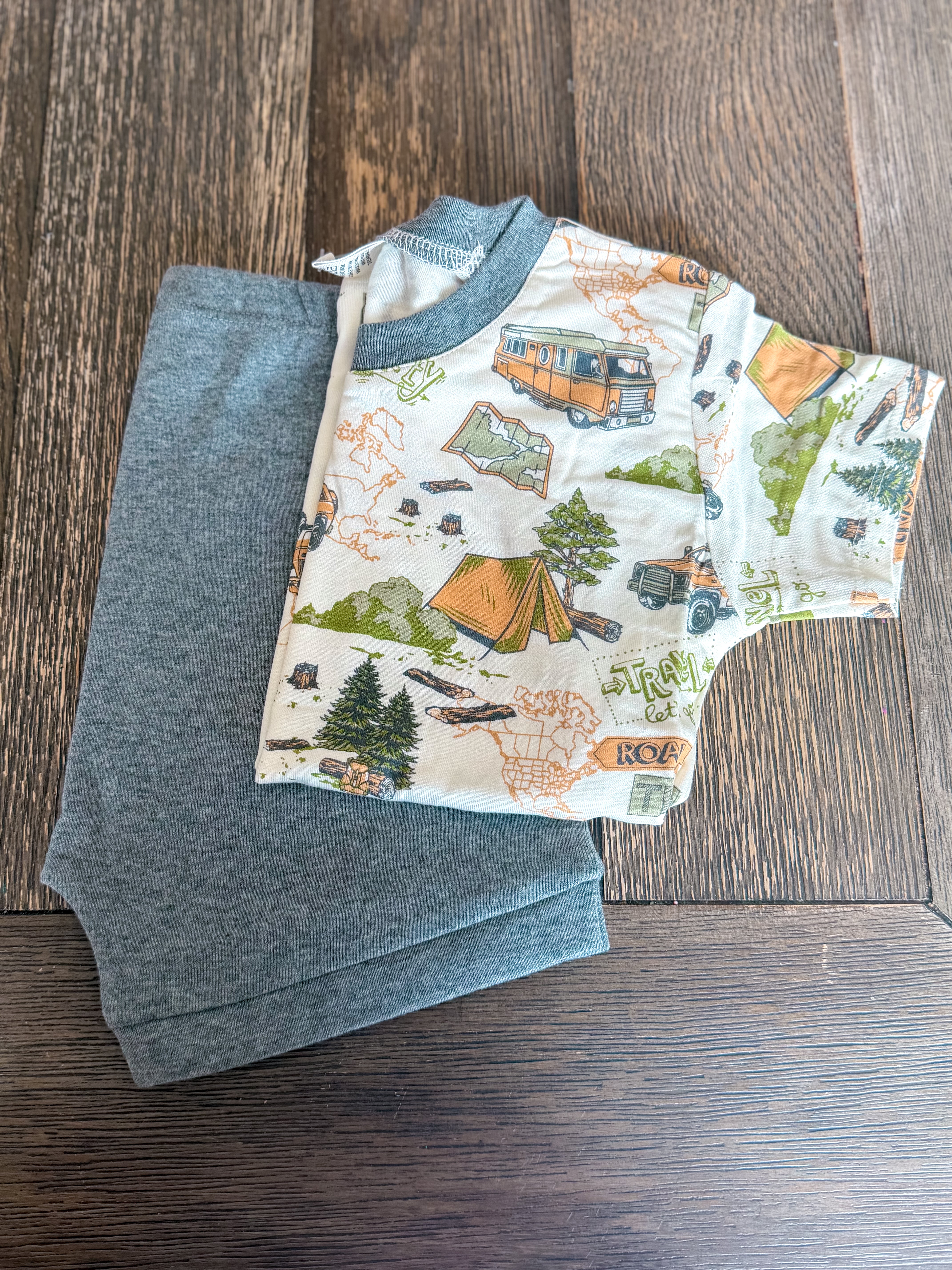 Trailblazer Bamboo T-Shirt & Cotton Shorts Set for Boys