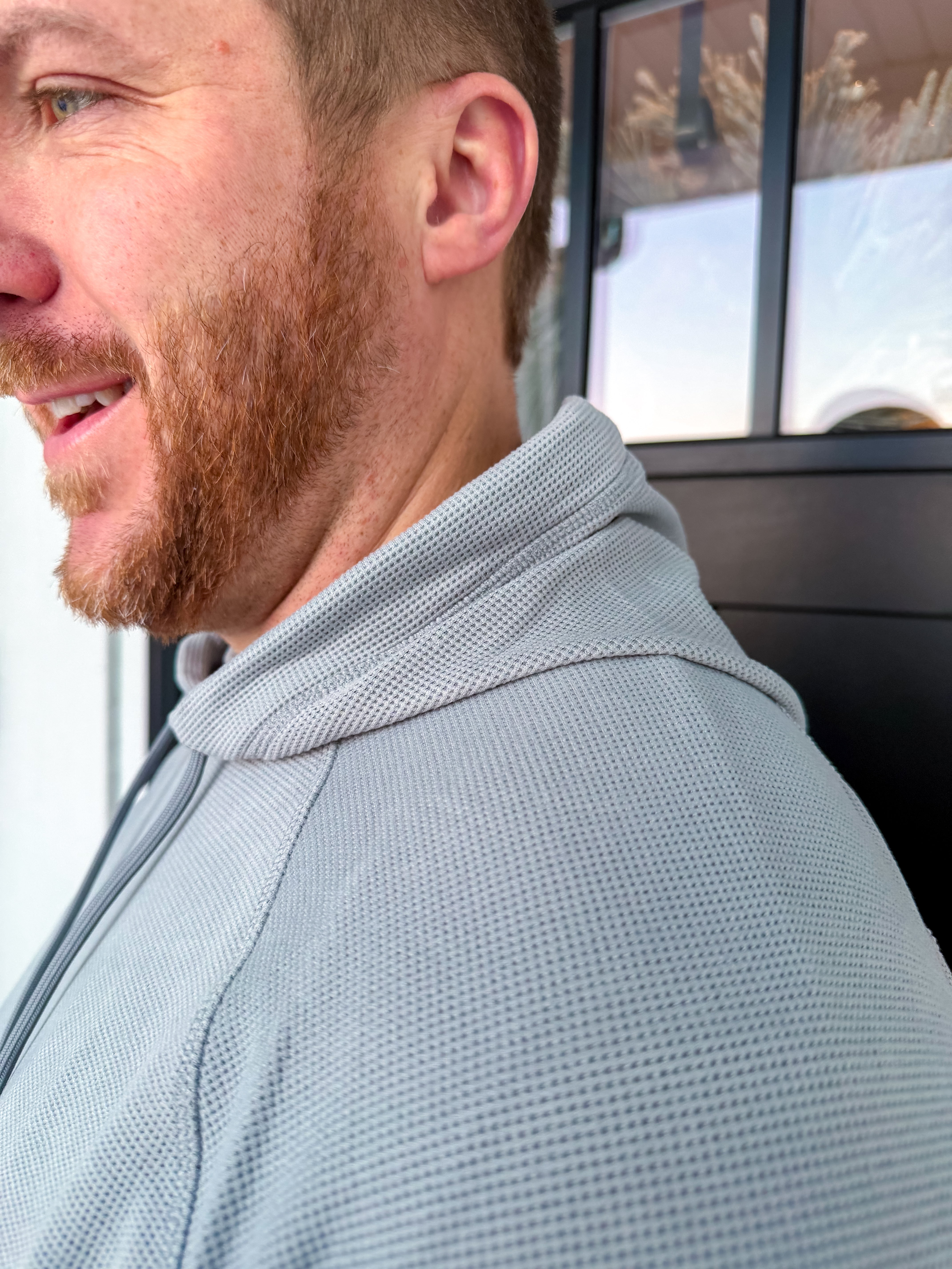 Men's Supreme Waffle Long Sleeve Hoodie